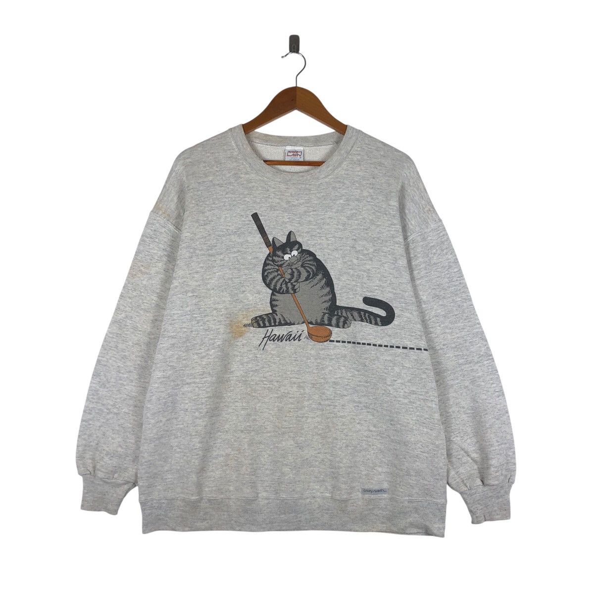Other Vintage CRAZY SHIRT BKliban Sweatshirt Size US XL / EU 56 / 4 - 1 Thumbnail