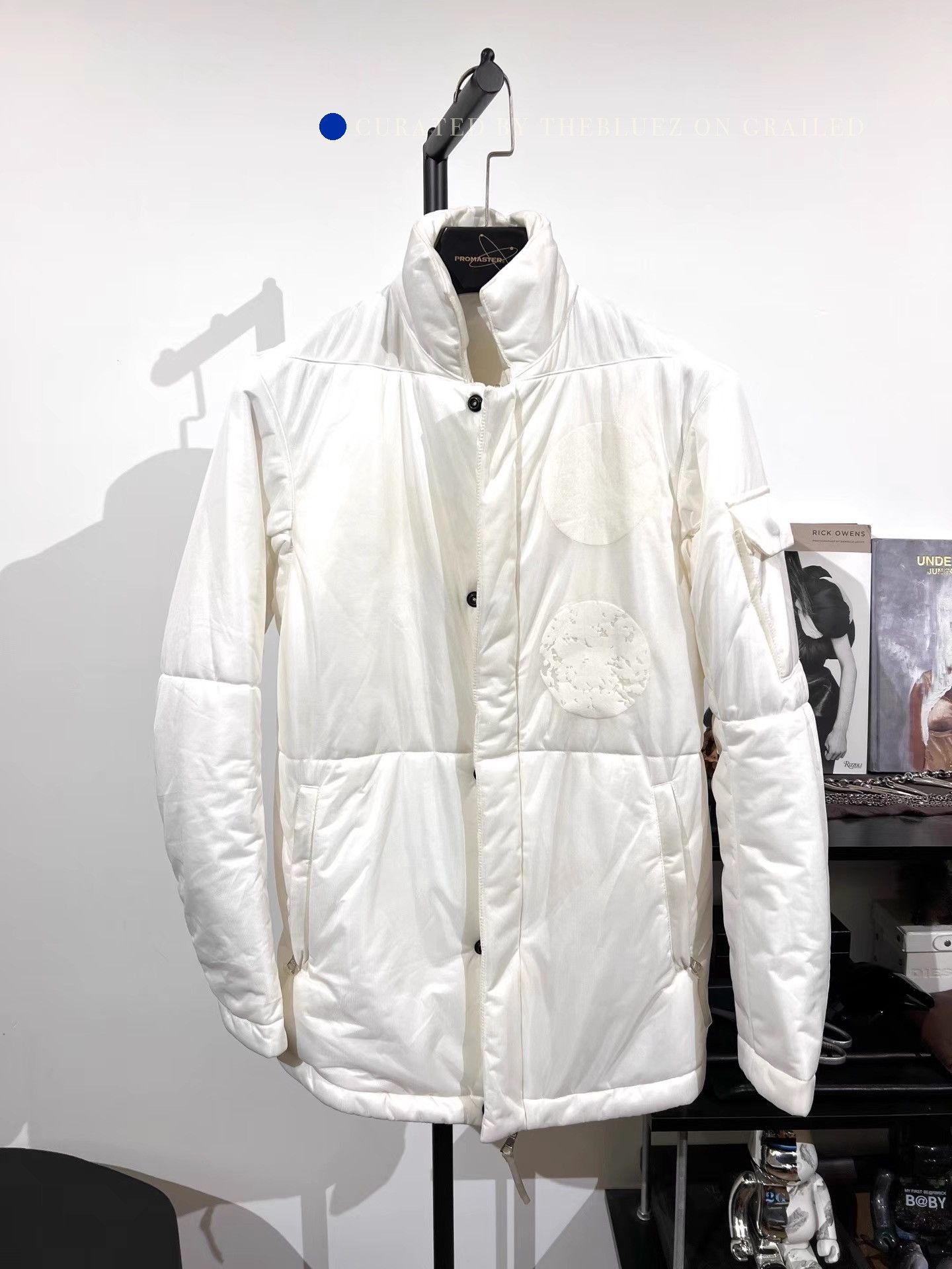 11 By Boris Bidjan Saberi High Collar Padded Coat in White Size US S / EU 44-46 / 1 - 1 Thumbnail