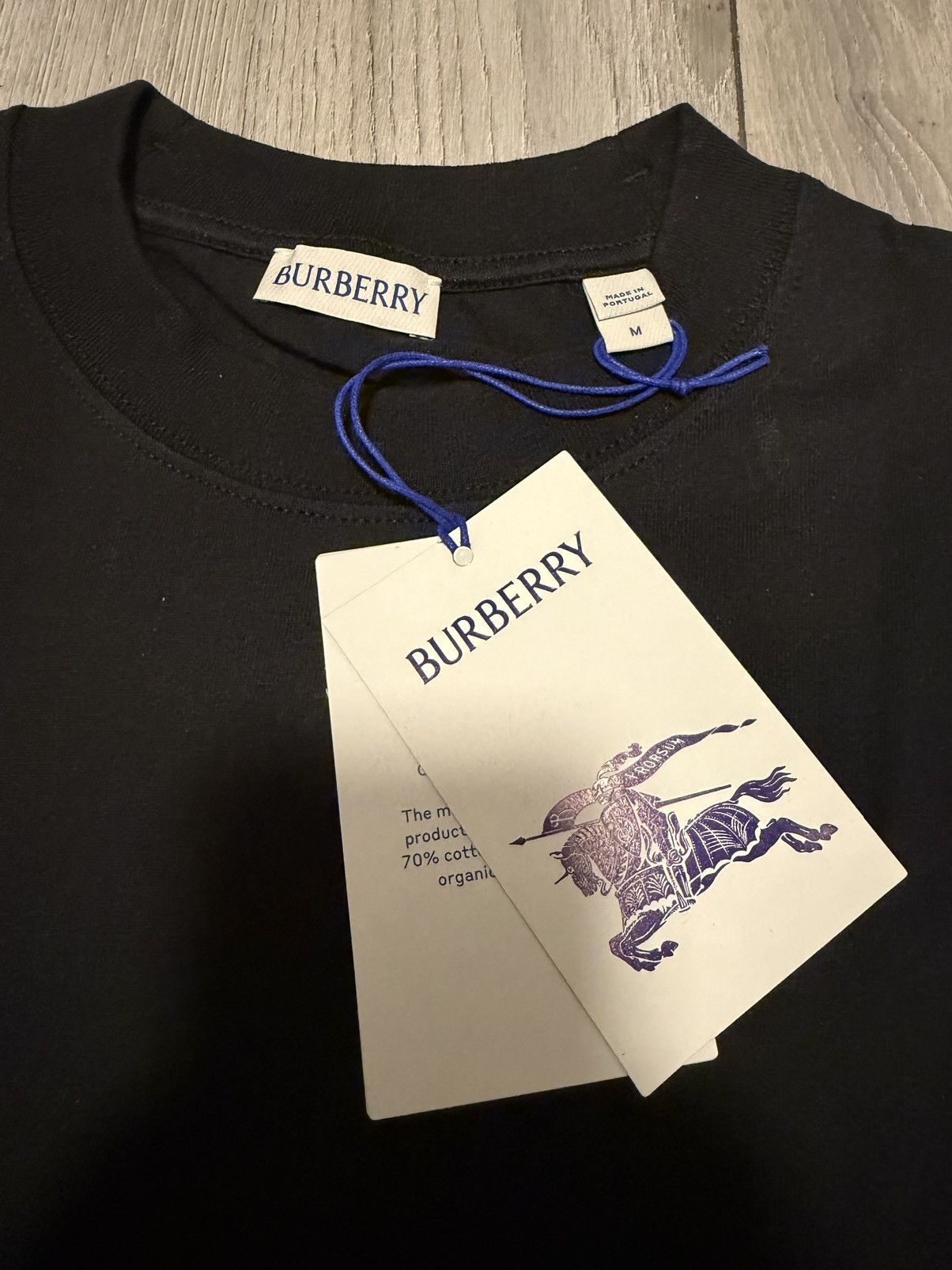 Burberry Burberry Check Label Cotton T-shirt Size US M / EU 48-50 / 2 - 2 Thumbnail