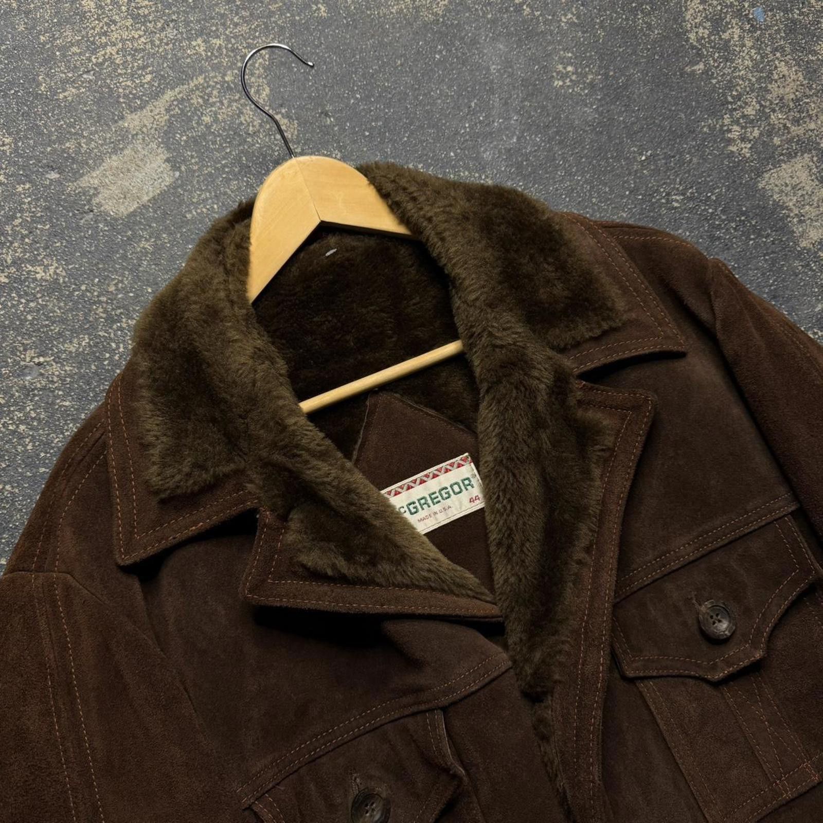 McGregor Vintage McGregor Brown suede Leather Coat Size US L / EU 52-54 / 3 - 2 Thumbnail