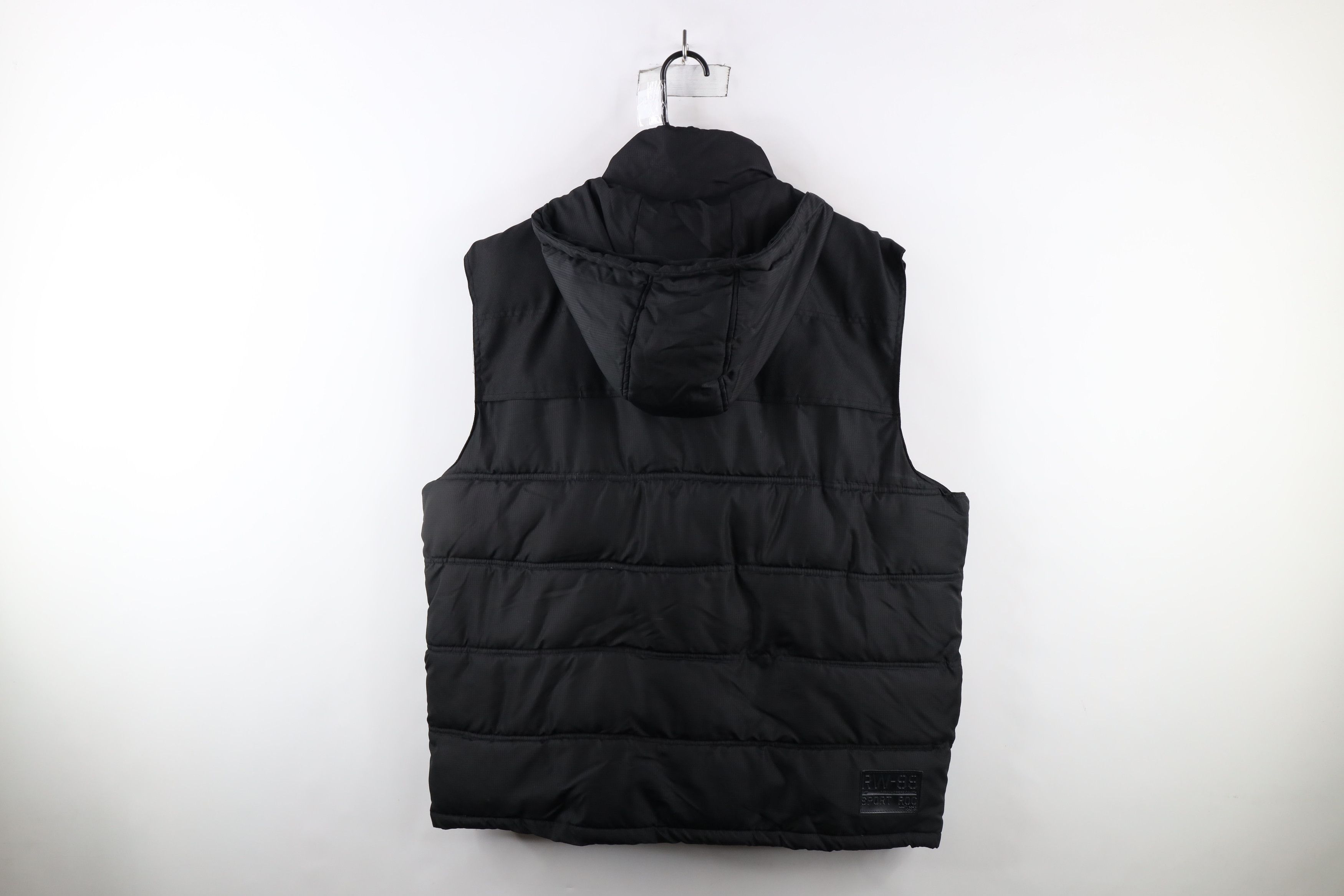 Rocawear × Vintage Vintage Rocawear Hooded Full Zip Puffer Vest Jacket Black Size US XXL / EU 58 / 5 - 17 Thumbnail