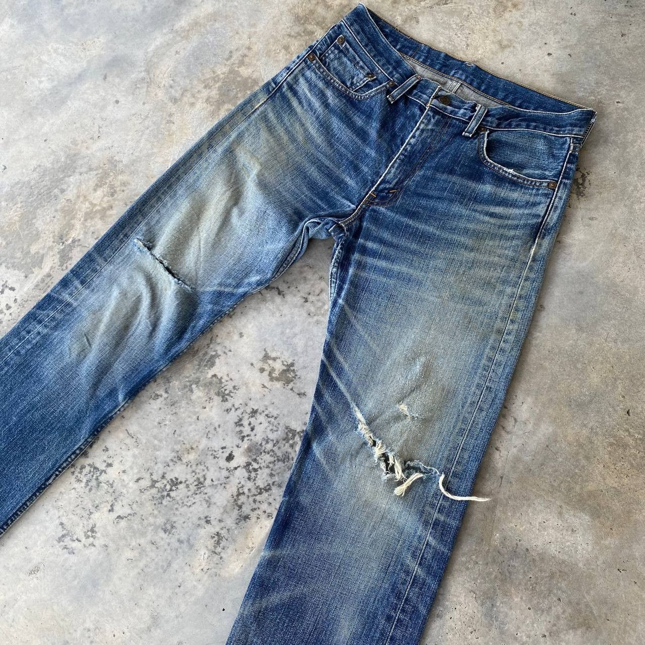 Levi's VINTAGE LEVIS 505 JAPAN DISTRESSED DENIM W32X33 Size US 32 / EU 48 - 13 Thumbnail