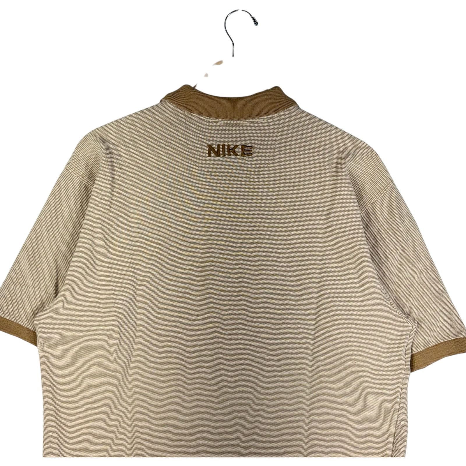 Nike Vintage Nike Mini Swoosh Logo 1/4 Zip Short Sleeve Polo L Size US L / EU 52-54 / 3 - 6 Thumbnail
