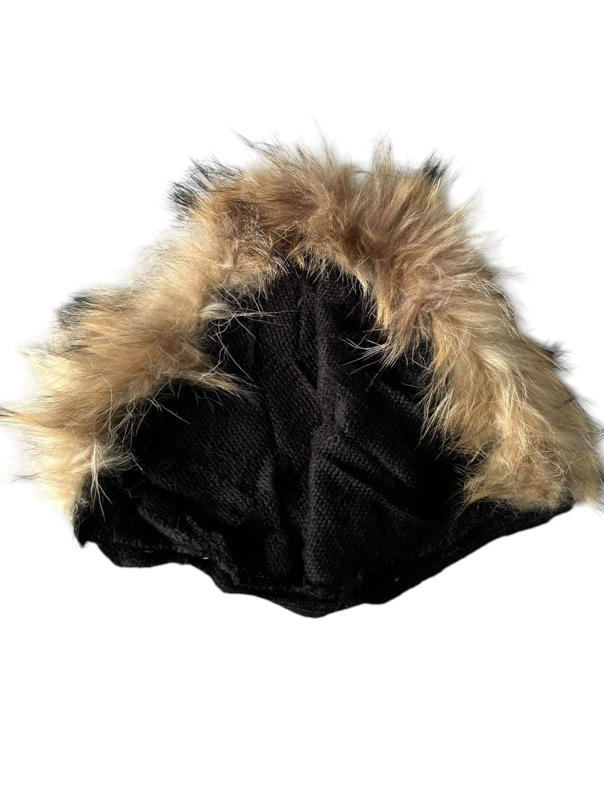 Japanese Brand × Kapital × Vintage Japanese Punk Bondage Style Knitt Fur big Beanie Balaclava ☠️ Size ONE SIZE - 10 Thumbnail