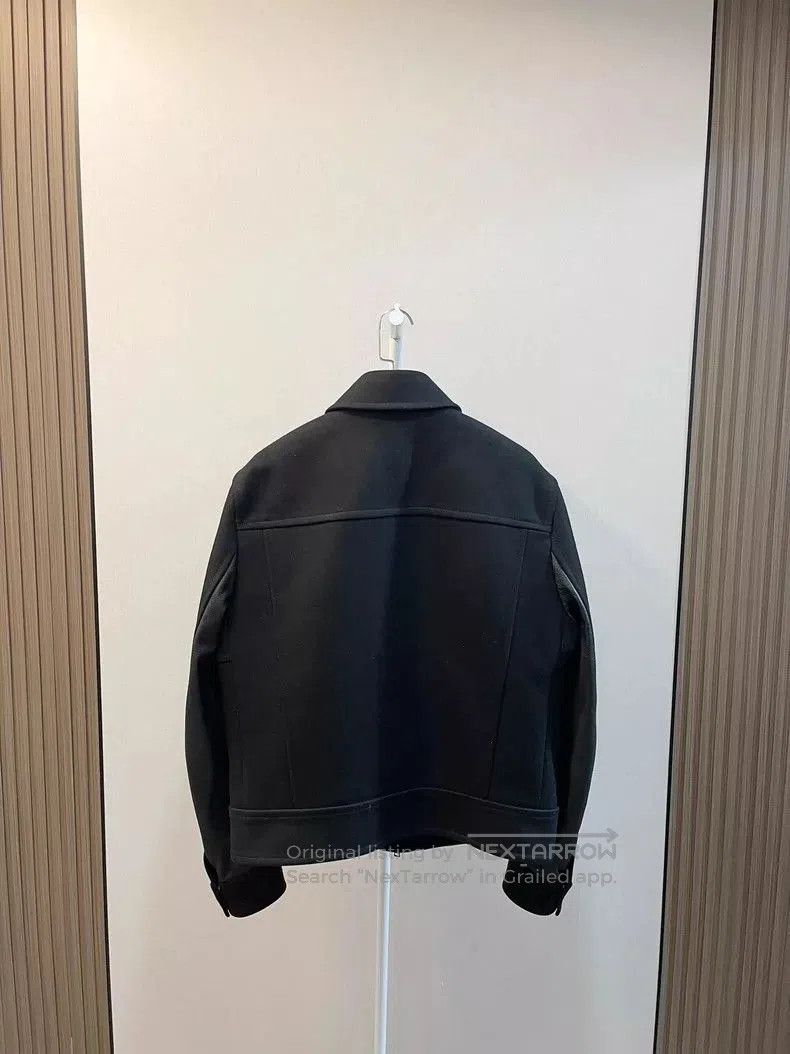 Gucci Gucci Black Wool Leather Trim Jacket. Size US XL / EU 56 / 4 - 2 Thumbnail