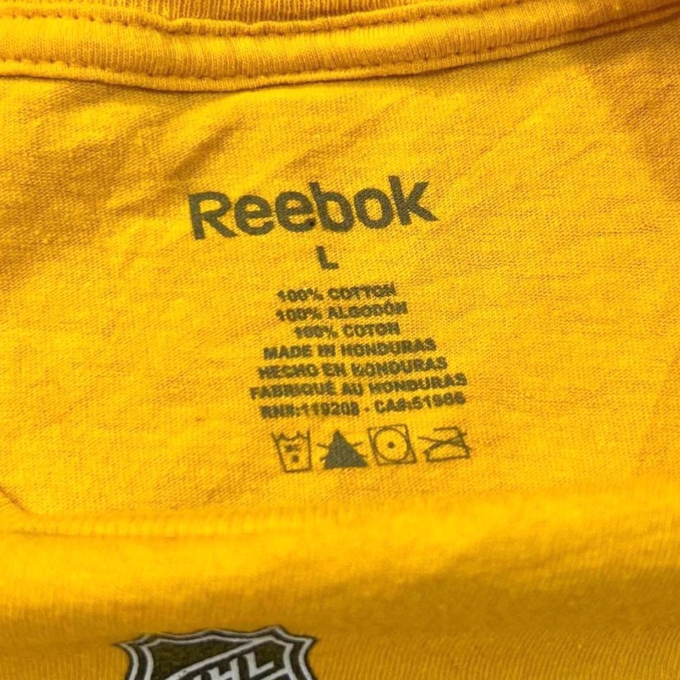 Reebok Reebok NHL Nashville Predators Ice Hockey Graphic T-Shirt Yellow Large Size US L / EU 52-54 / 3 - 3 Thumbnail
