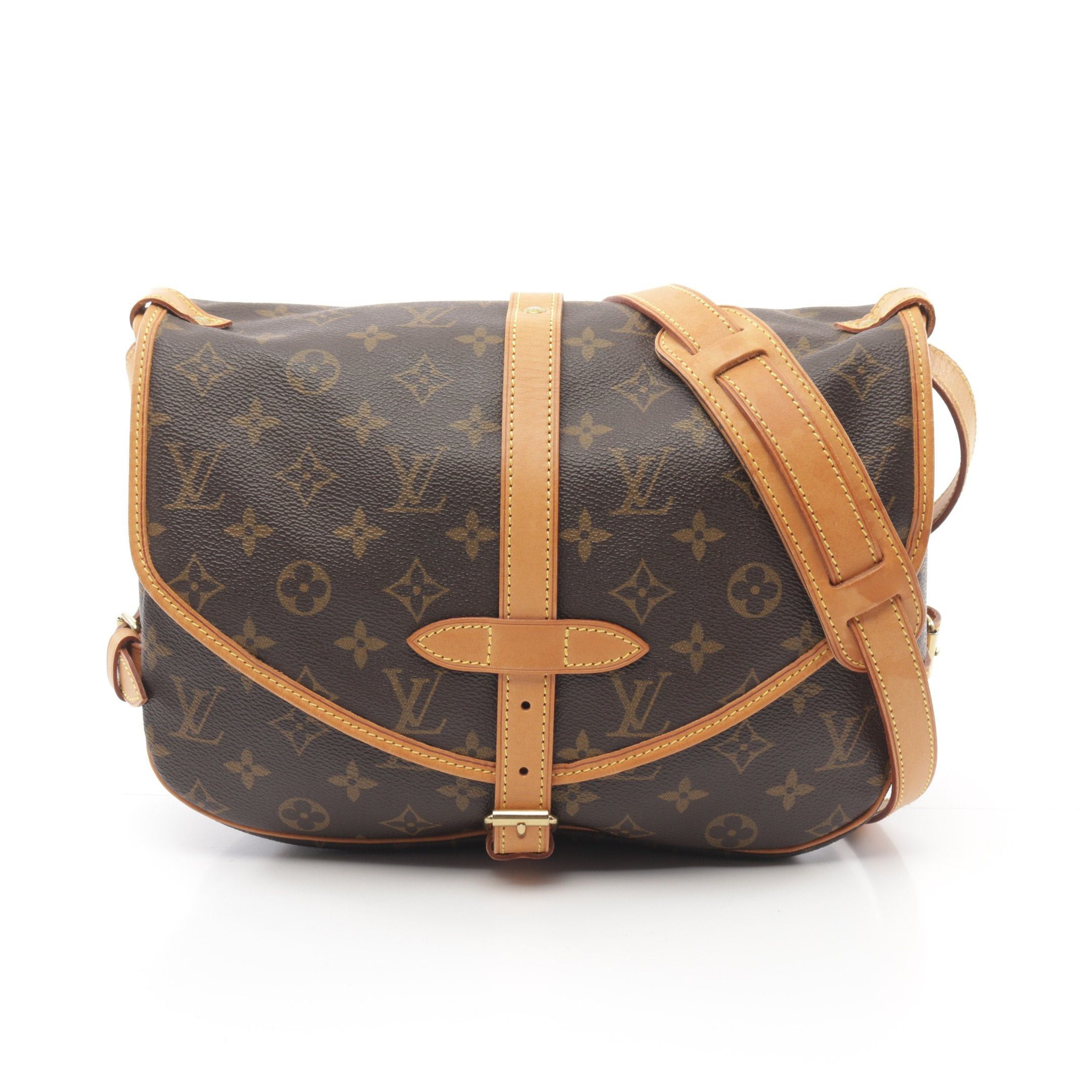 Louis Vuitton Louis Vuitton Saumur 30 Monogram Shoulder Bag Leather Brown Size ONE SIZE - 1 Thumbnail