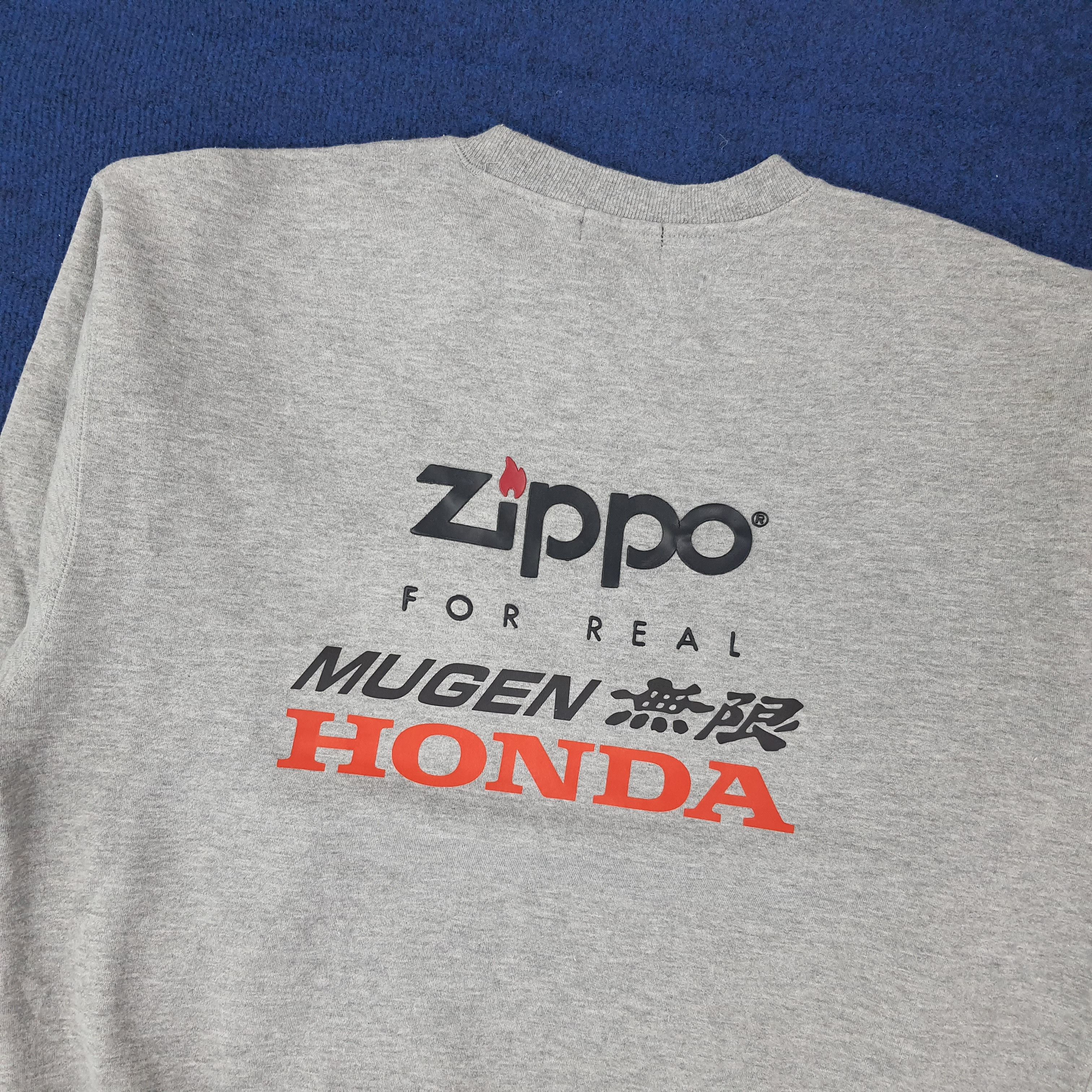 Japanese Brand Vintage Zippo x Custom Mugen HONDA Sports Sweatshirt C247N15 Size US L / EU 52-54 / 3 - 2 Thumbnail