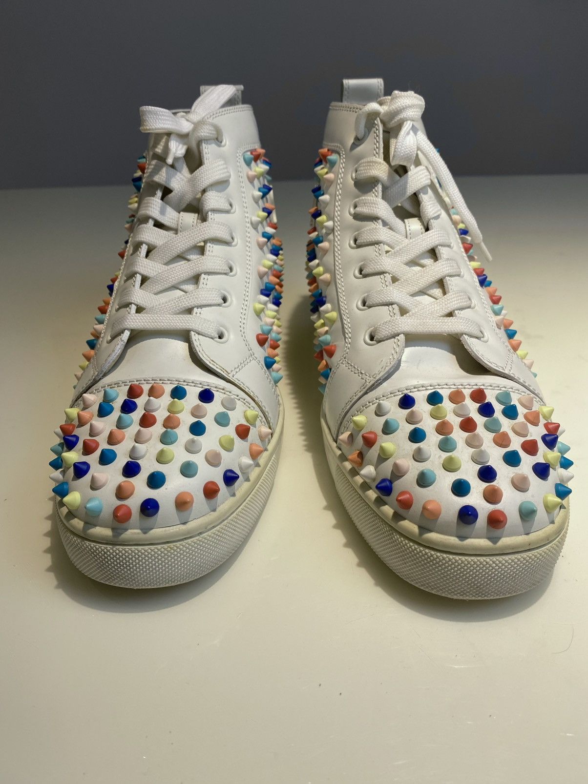 Christian Louboutin Christian Louboutin Louis Multicolor Spike Sneakers Size 44 Size US 11 / EU 44 - 5 Thumbnail