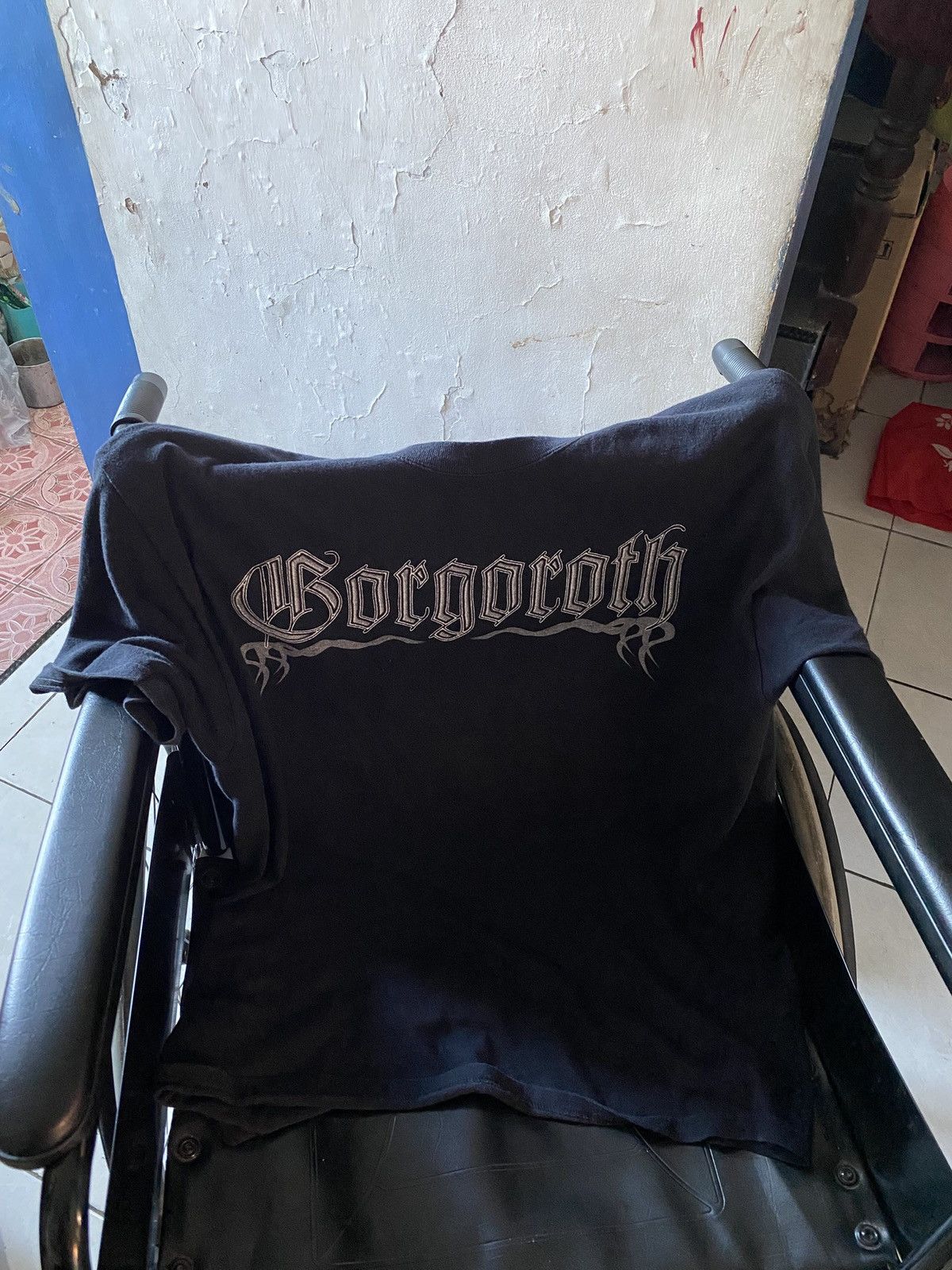 Band Tees Rare Vintage Gorgoroth 1997 Under The Sign Black Metal Tee Size US XL / EU 56 / 4 - 4 Thumbnail