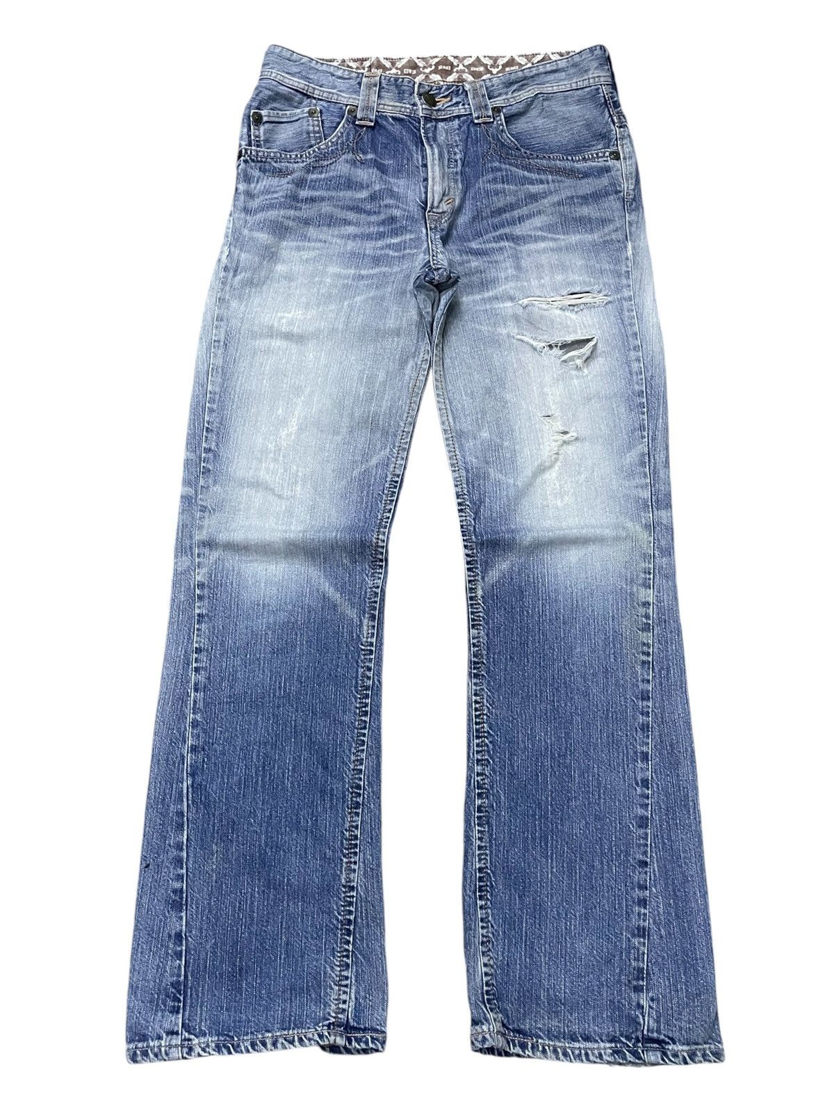 Edwin × If Six Was Nine × Japanese Brand Vintage Edwin XV Western Heavy Stitched Leather Trim Jeans Size US 32 / EU 48 - 2 Thumbnail