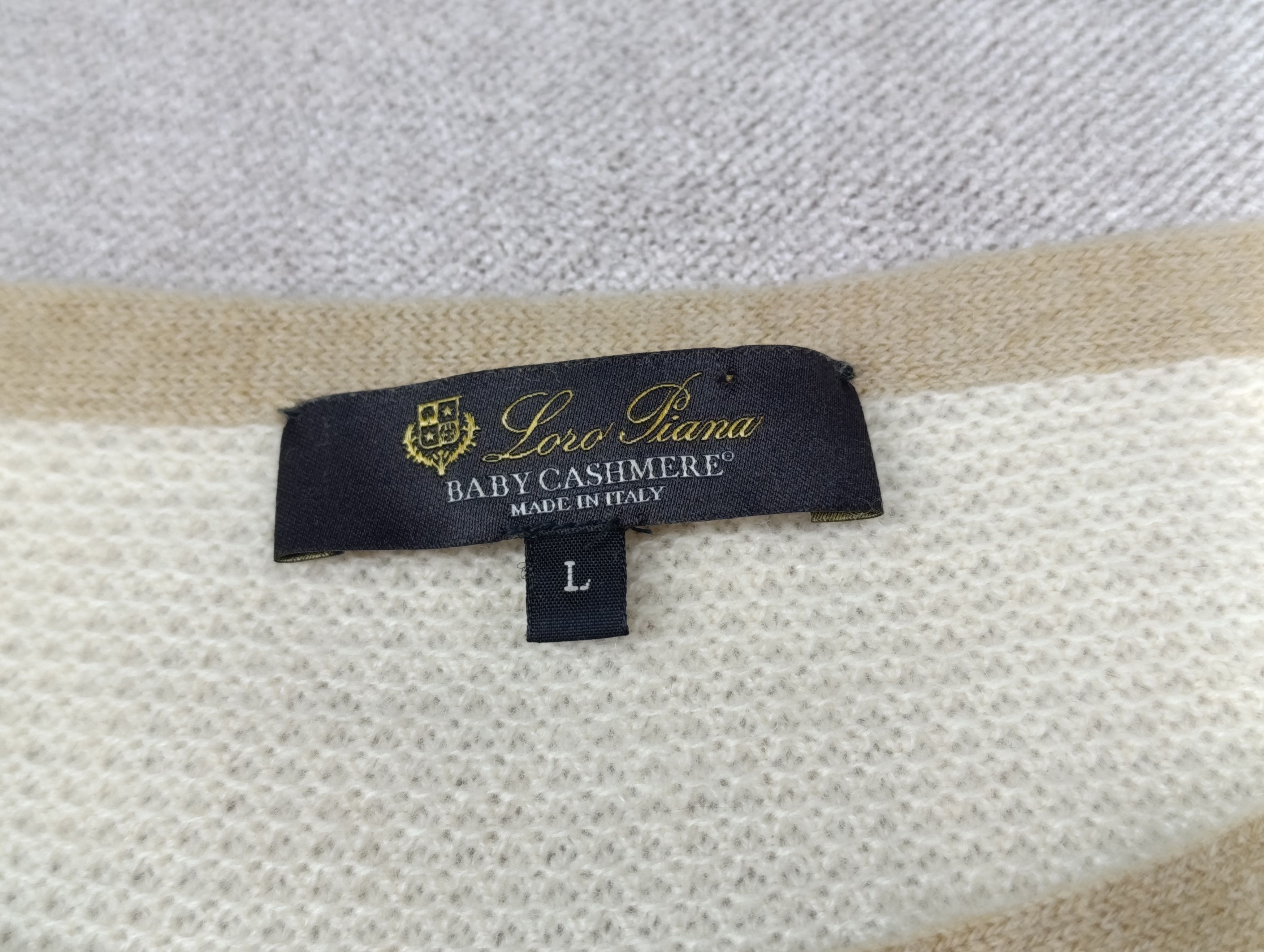 Loro Piana LORO PIANA BABY CASHMERE WOMENS PULLOVER SWEATER Size L / US 10 / IT 46 - 2 Thumbnail