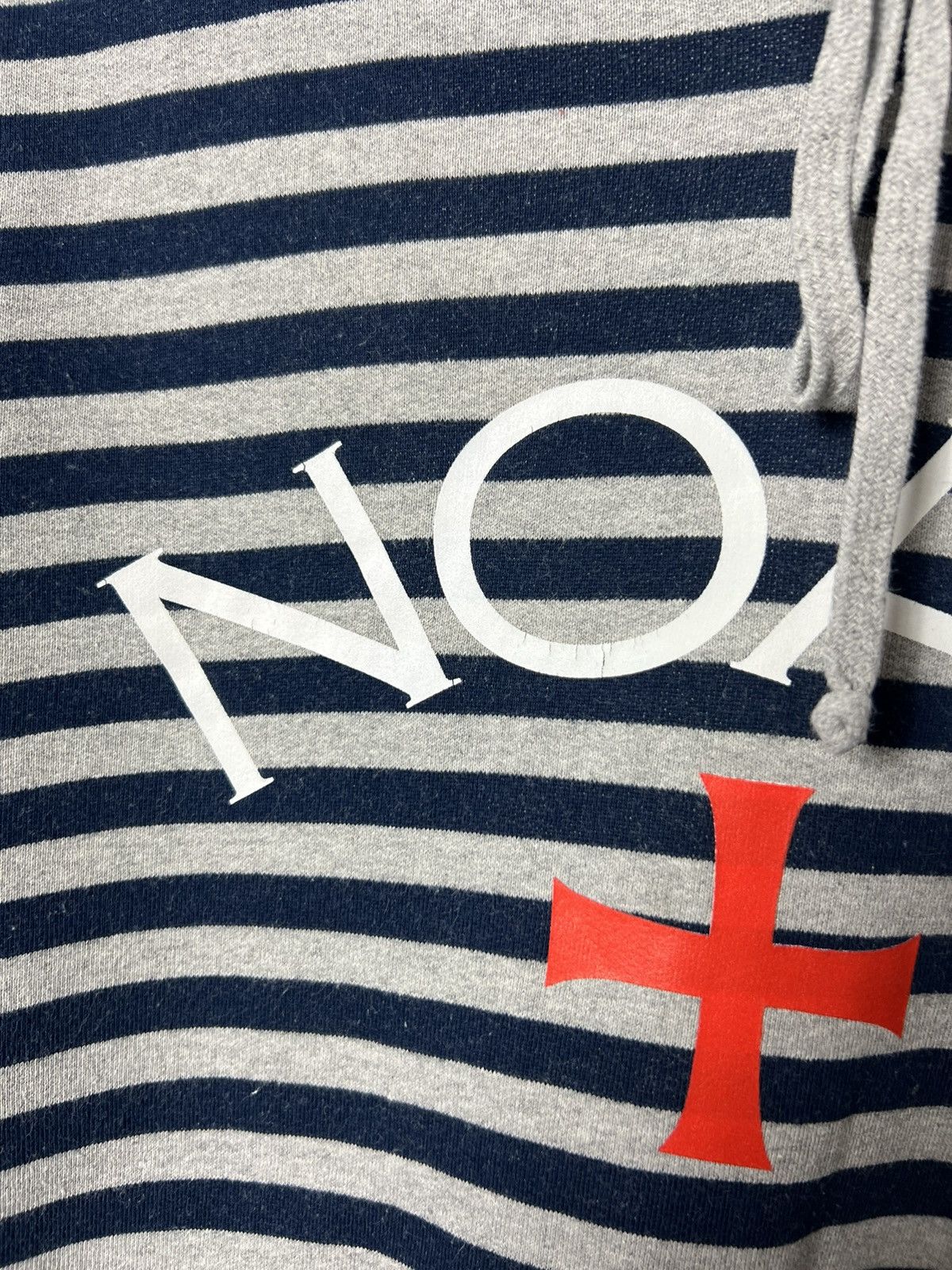 Noah Noah Logo Print Striped Fleece Cotton Hoodie Size US S / EU 44-46 / 1 - 7 Thumbnail