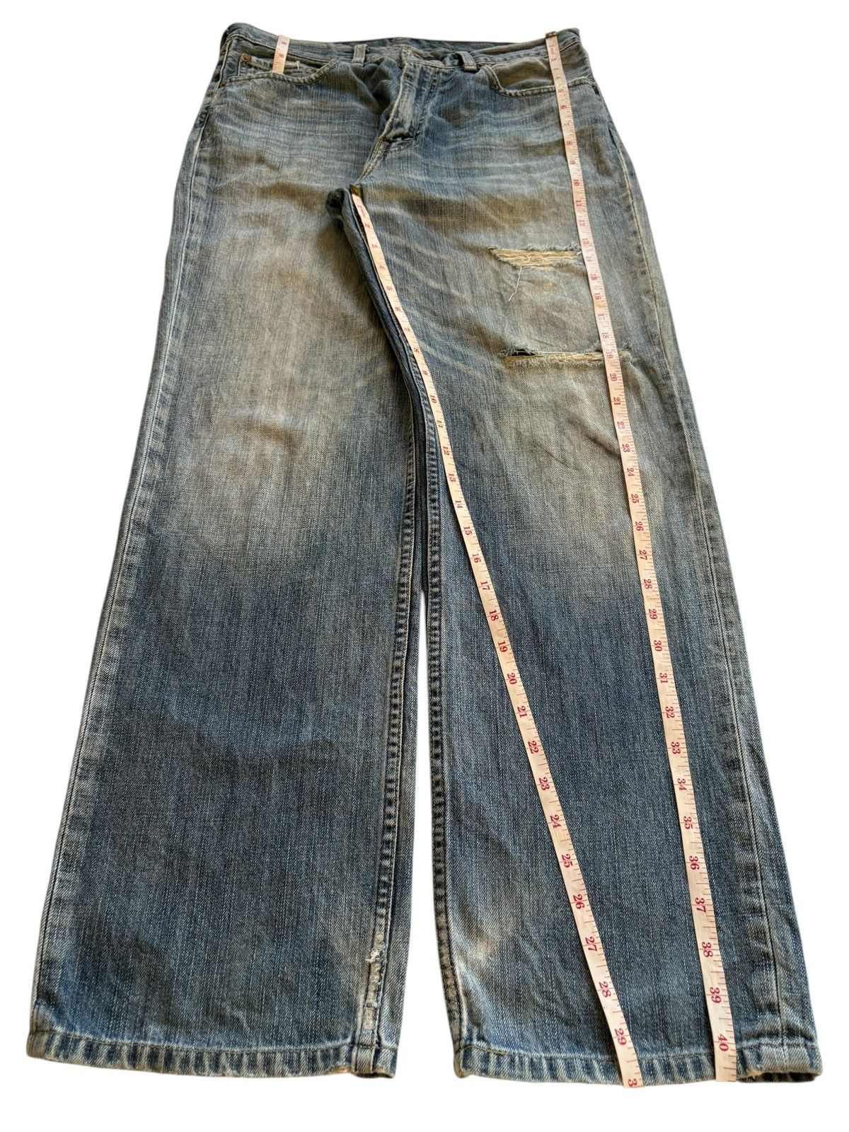 Levi's Vintage 90s Levis 502 Mud Wash Ripped Loose Baggy Jeans Size US 30 / EU 46 - 13 Thumbnail