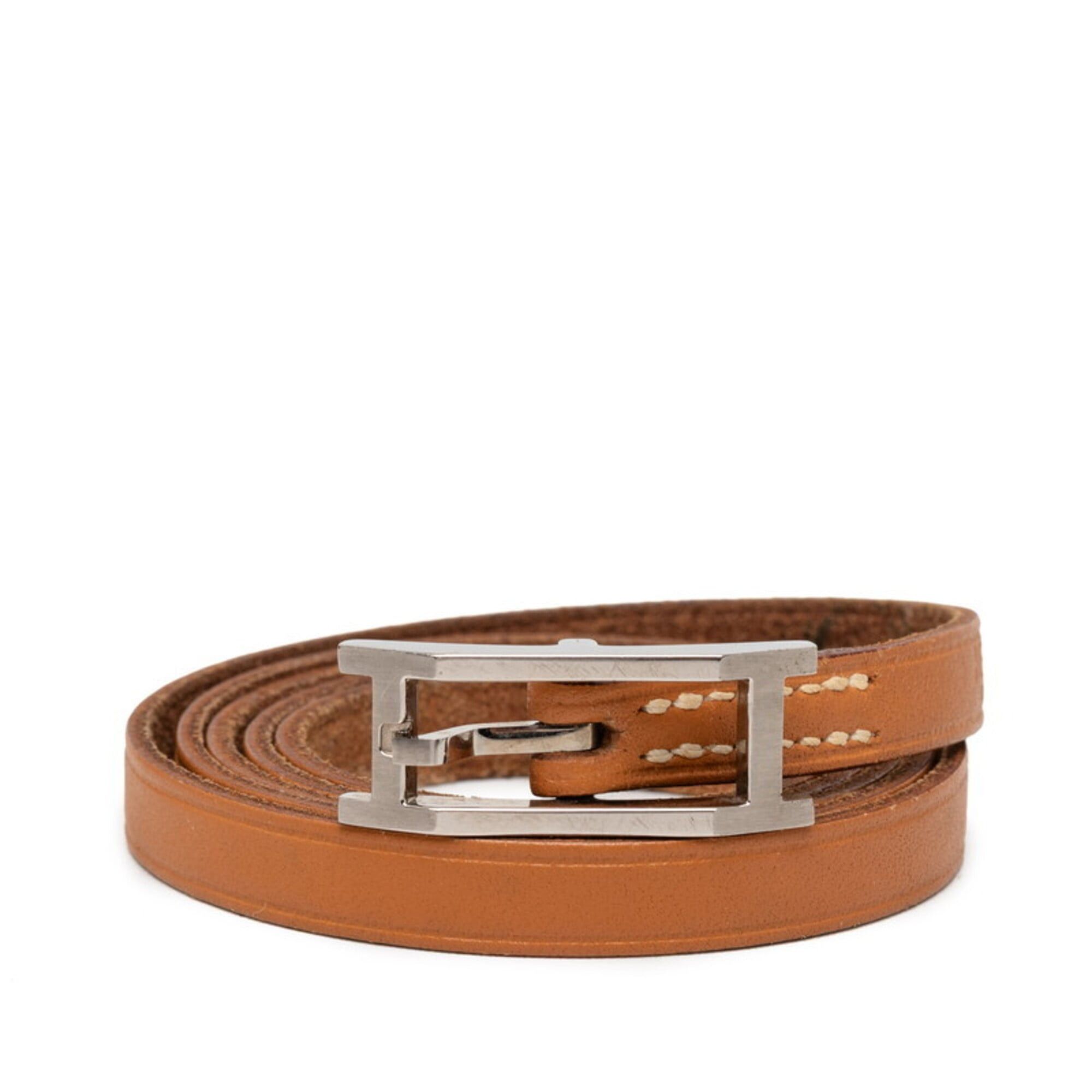 Hermes Hermes Api Double Tour Bracelet, 5-strand, Brown Leather, Women's Size ONE SIZE - 1 Thumbnail
