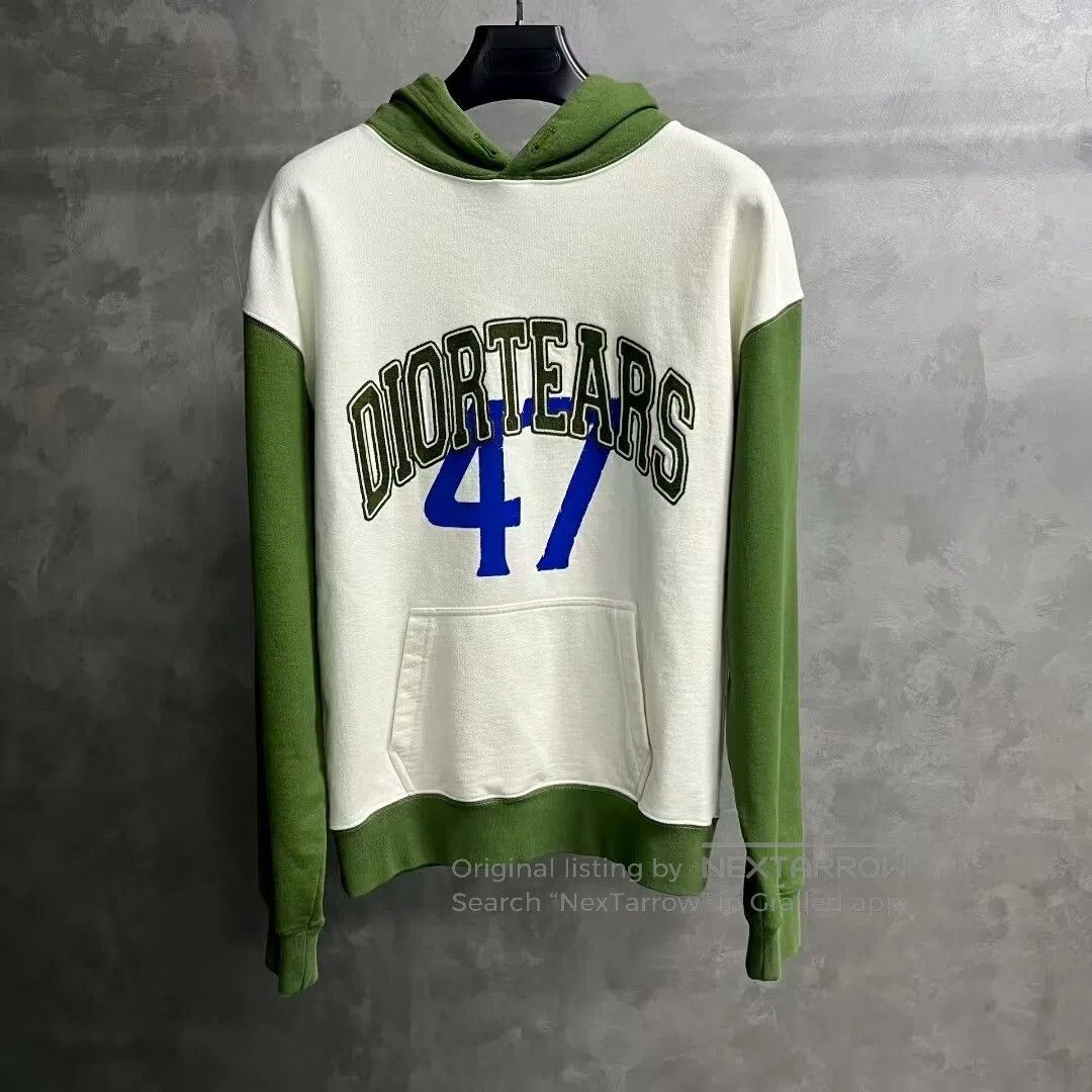 Dior Dior White letter-printed loose-fitting hooded long-sleeve Size US XXL / EU 58 / 5 - 1 Thumbnail