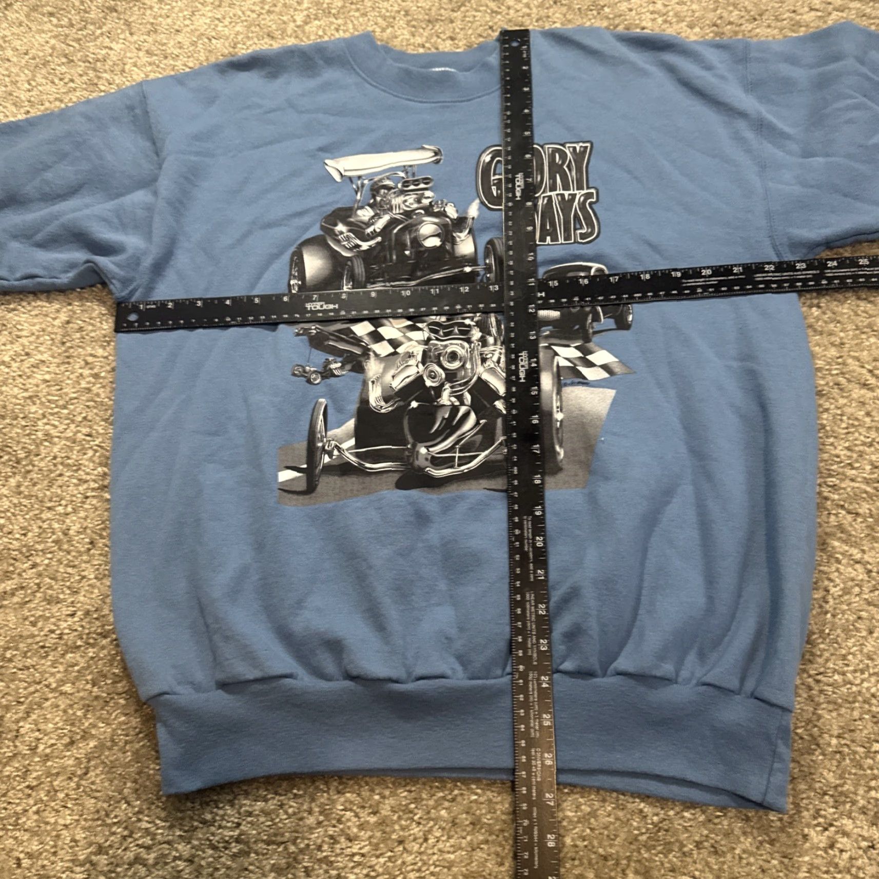 Hanes VINTAGE Y2K Classic Car Hotrod Automobile Blue Crewneck Sweatshirt Large Size US L / EU 52-54 / 3 - 5 Thumbnail