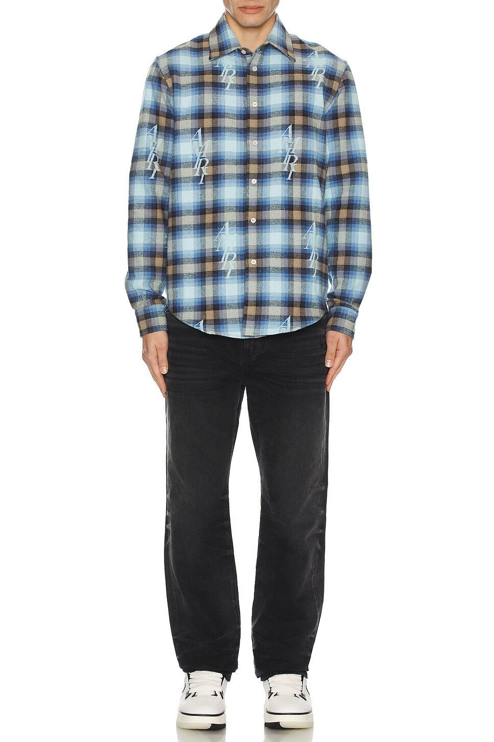 Amiri o1y0525 Logo Checked Shirt in Multicolor Size US L / EU 52-54 / 3 - 5 Thumbnail