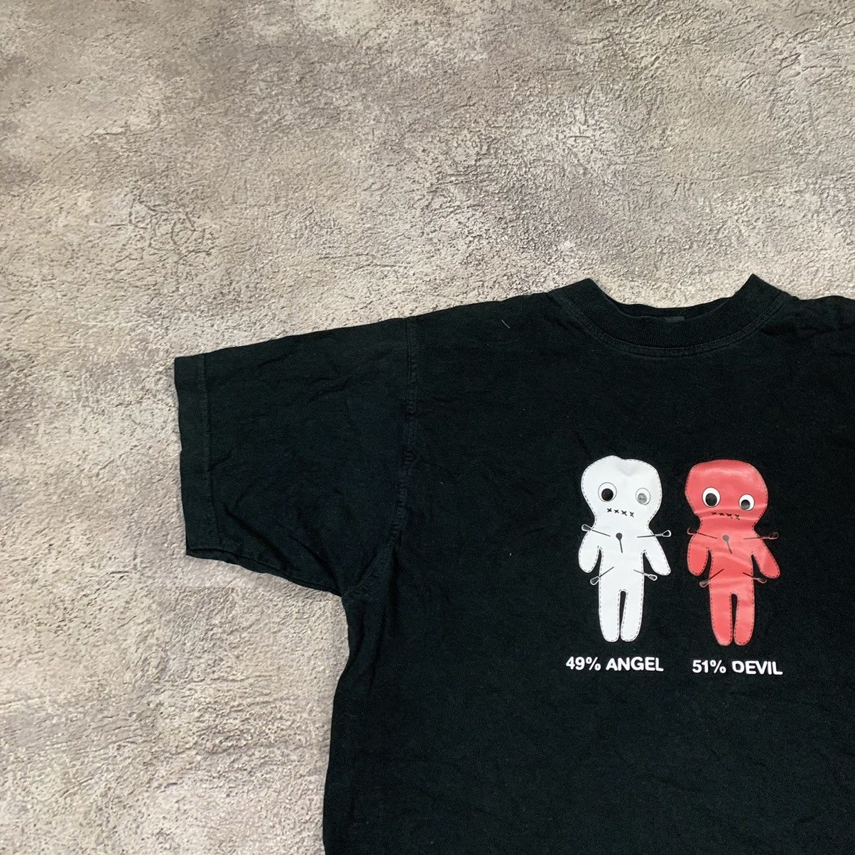 Vintage Vintage Y2K Graphic Tee Angel Devil Print Streetwear Boxy S Size US S / EU 44-46 / 1 - 3 Thumbnail