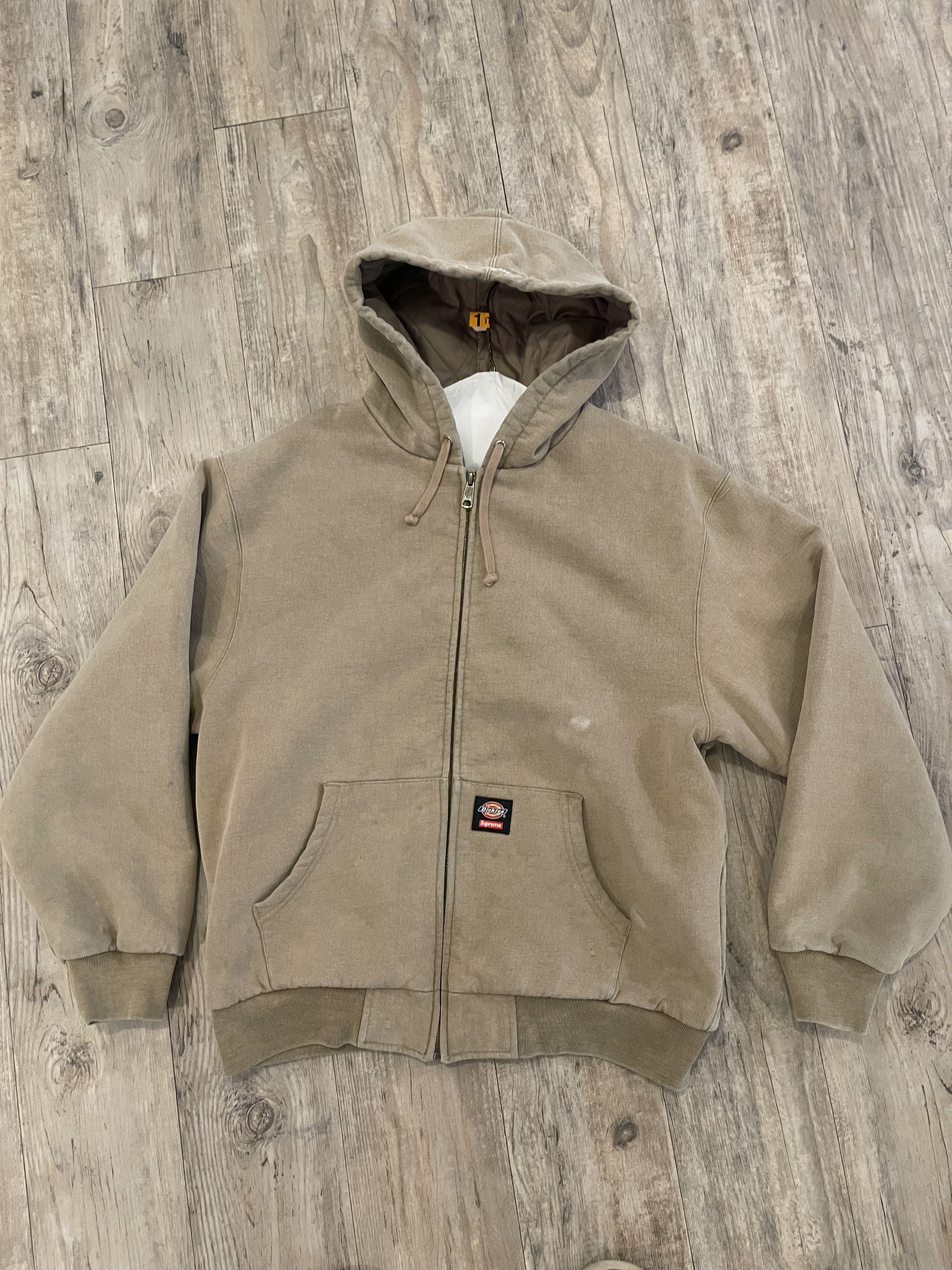 Dickies × Supreme Supreme Dickies Qulited Tan Zipup | Grailed