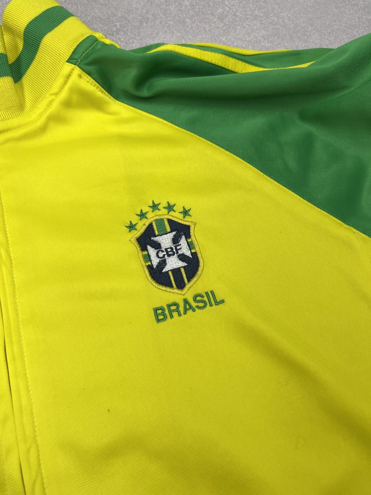 Other Vintage Brazil World Soccer CBF #10 Full Zip Track Jacket Size US M / EU 48-50 / 2 - 6 Thumbnail