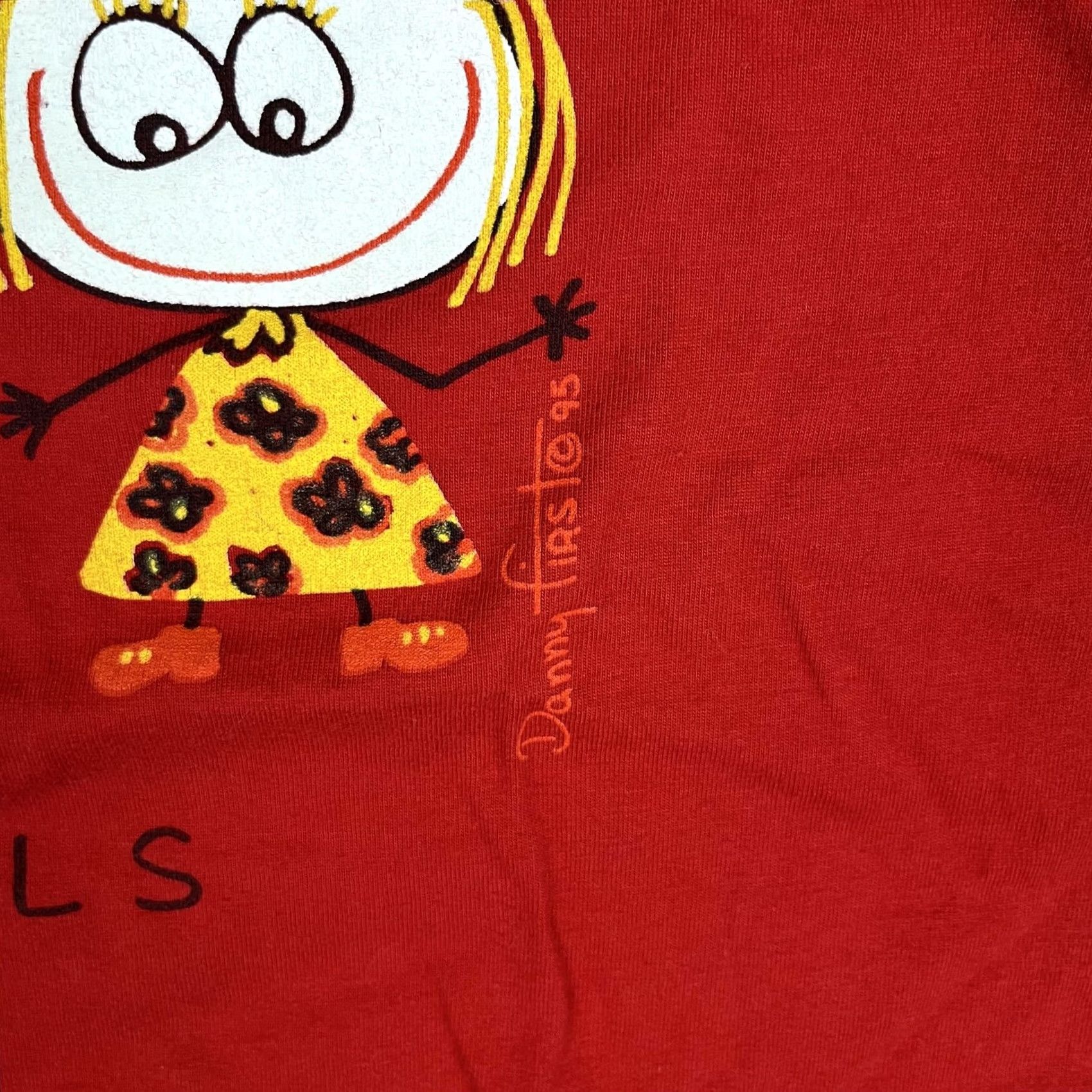 Vintage VINTAGE Alma Mater T-Shirt Paris Bad Girls Of Paris Mens XL Red Graphic Print Crew Neck Short Sleeve 90s Cartoon Size US XL / EU 56 / 4 - 3 Thumbnail