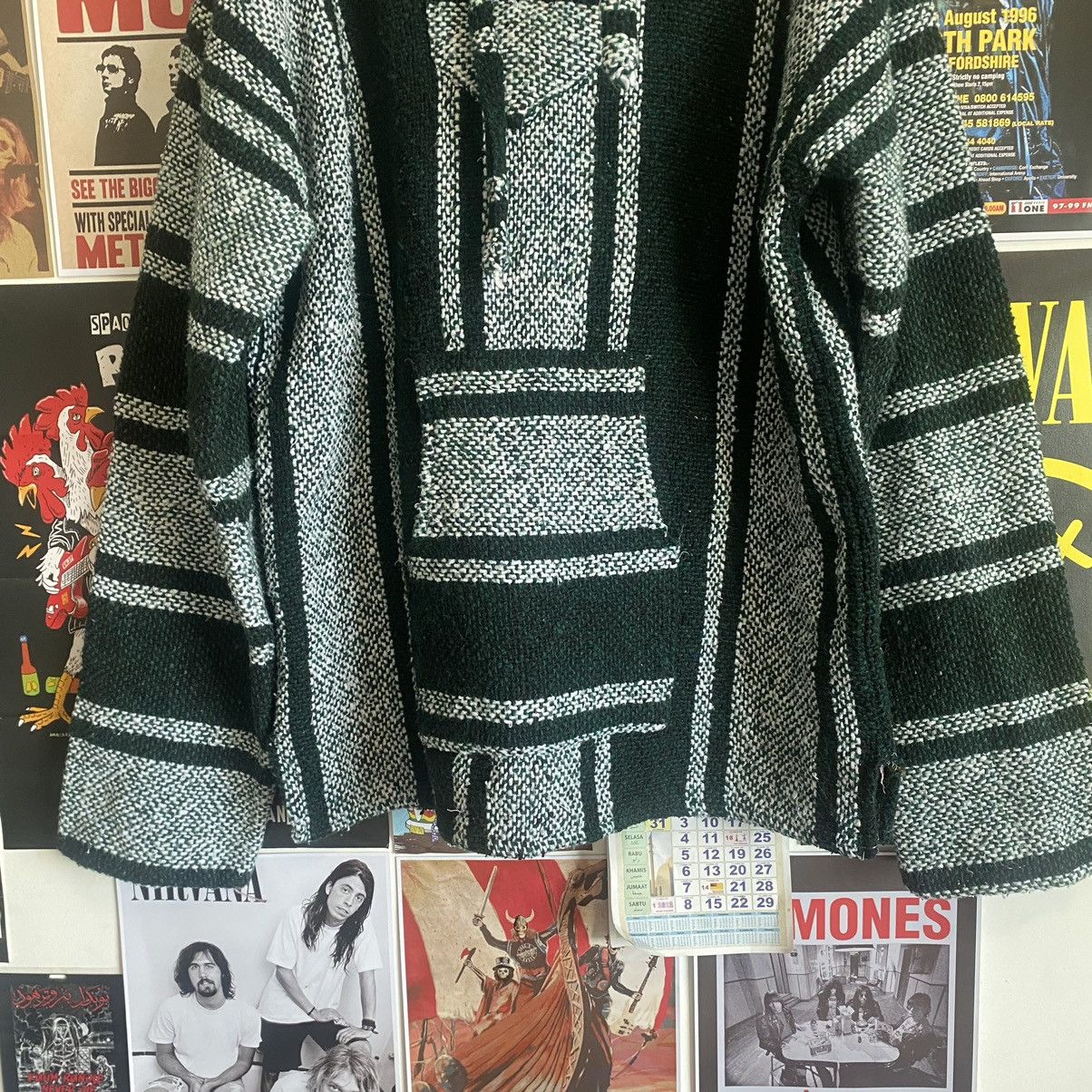 Vintage Vintage Japanese Made Knitwear Hoodie Size US L / EU 52-54 / 3 - 3 Thumbnail