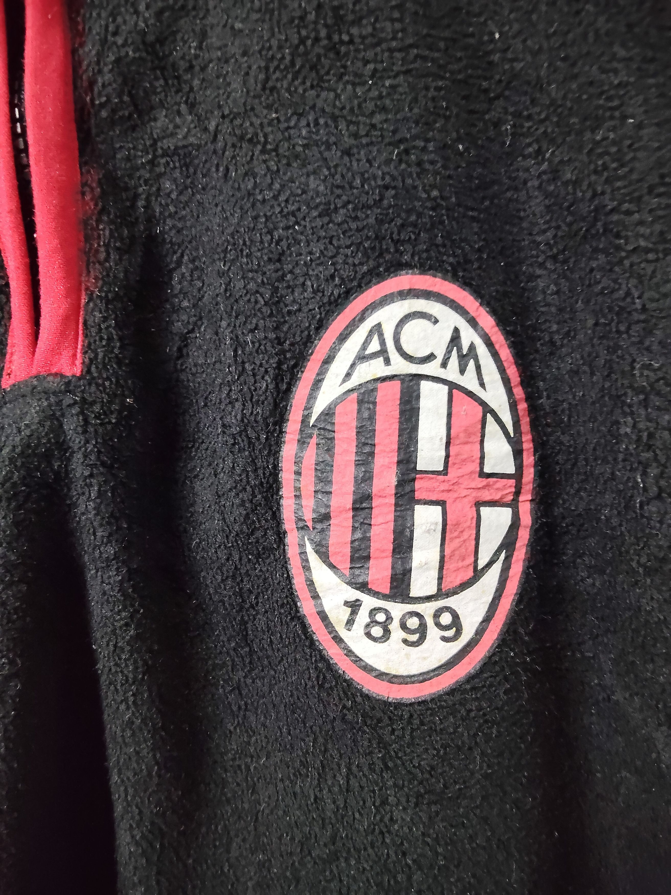 Vintage AC MILAN official fleece sweater jacket Size US L / EU 52-54 / 3 - 4 Thumbnail