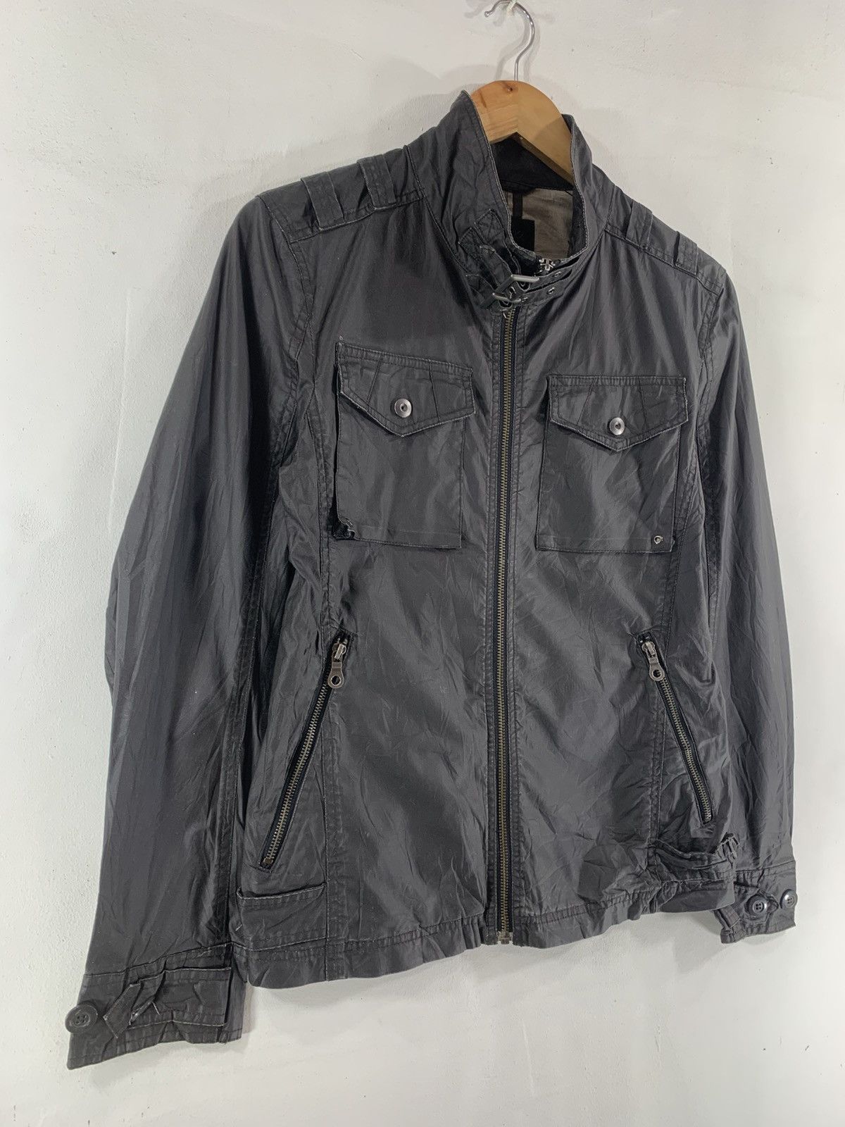 Mossimo Mossimo Sport Waxed Bikers Racing Jacket Size US M / EU 48-50 / 2 - 8 Thumbnail