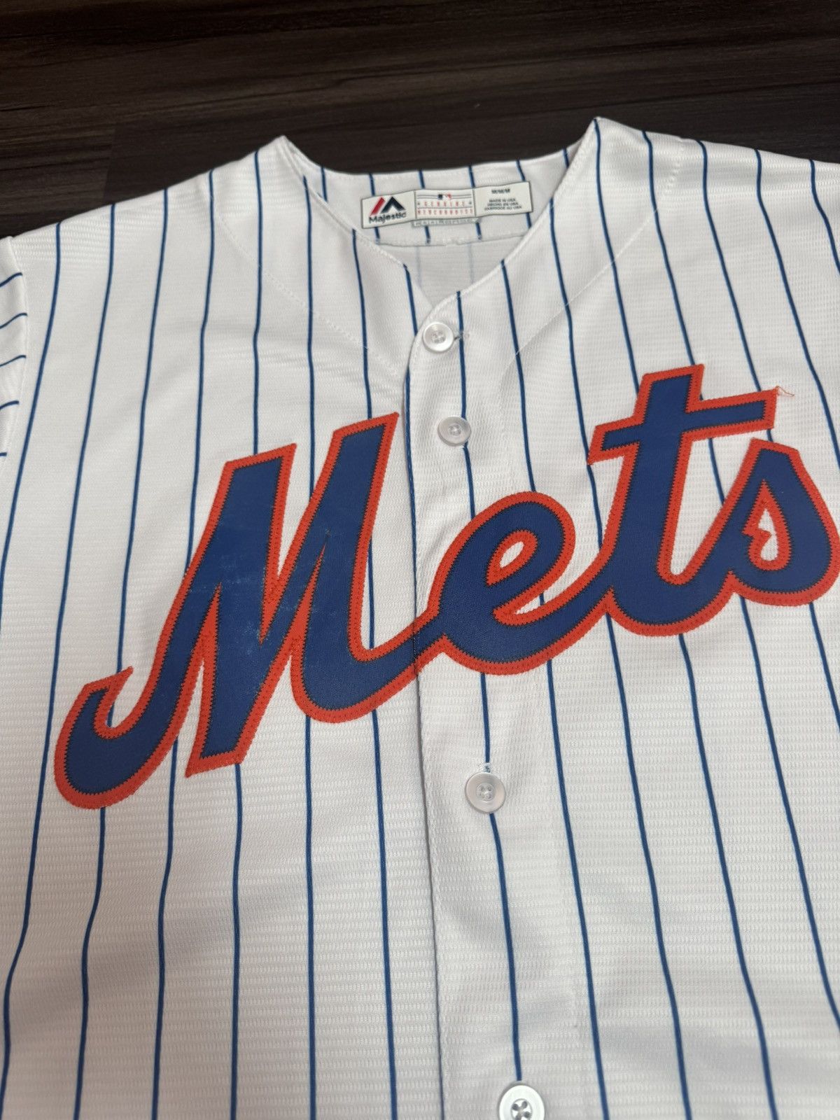 Majestic Majestic New York Mets Cool Base MLB Pinstripe Jersey Size US M / EU 48-50 / 2 - 3 Thumbnail