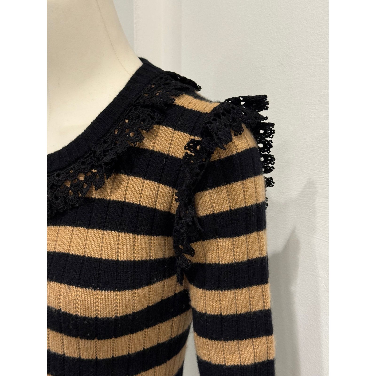 Dolce & Gabbana 2020s Dolce & Gabbana wool & cashmere heart stripe knit Size M / US 6-8 / IT 42-44 - 7 Thumbnail