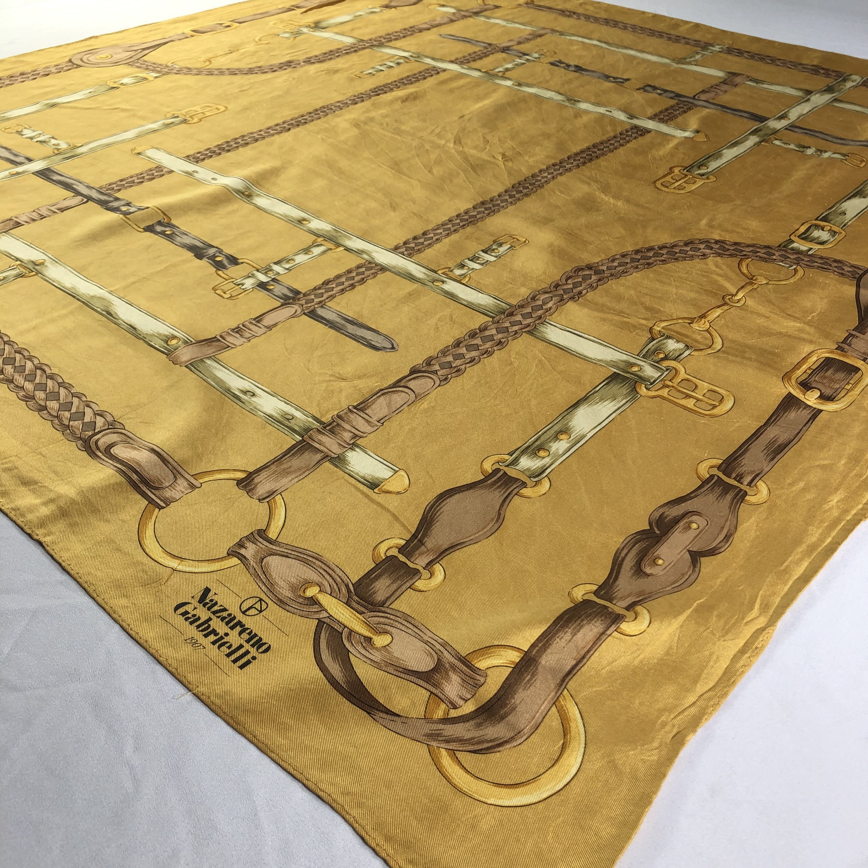 Nazareno Gabrielli × Vintage Vintage Nazareno Gabrielli Silk Scarf Size ONE SIZE - 4 Thumbnail