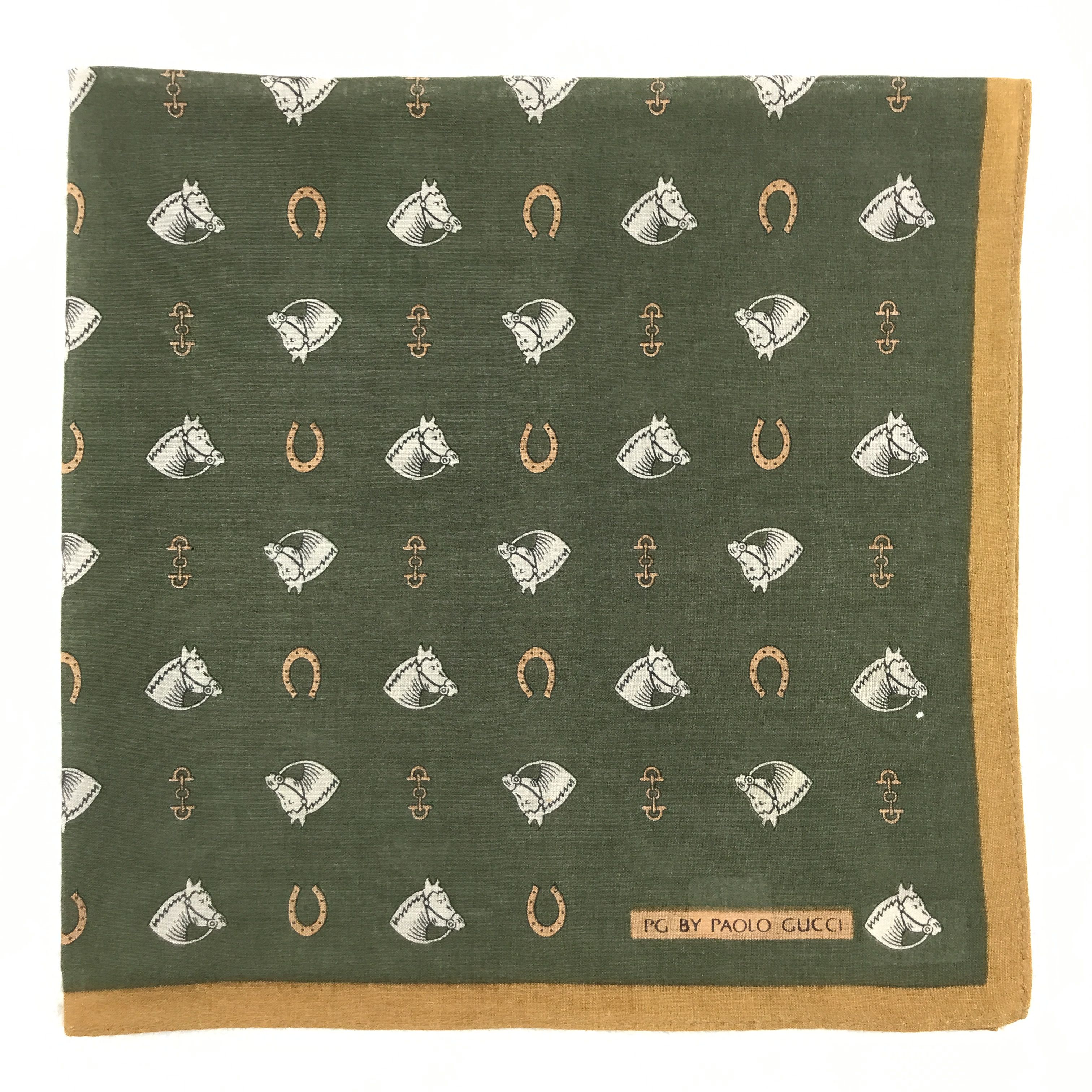 Paolo Gucci × Vintage Vintage Paolo Gucci Bandana Neckerchief Handkerchief Size ONE SIZE - 2 Thumbnail
