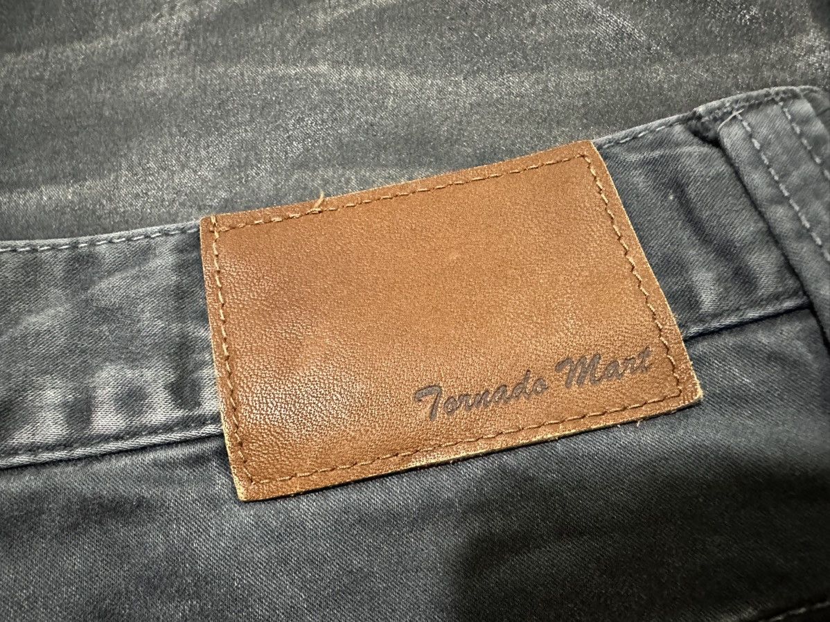 Tornado Mart 🔥Y2K Archived Tornado Mart Black Coated Flared Denim Size US 32 / EU 48 - 13 Thumbnail