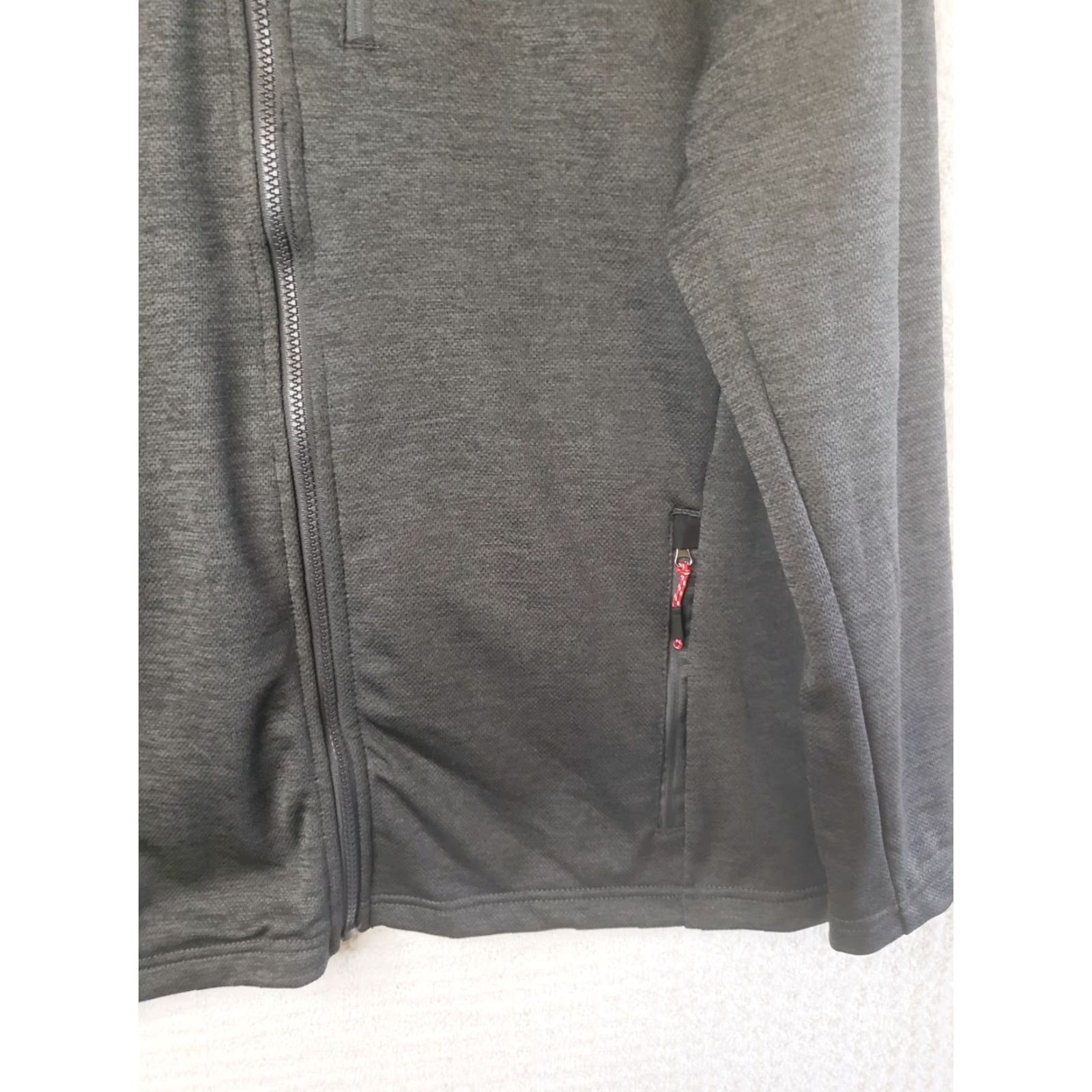 Orvis Orvis Mens L Full Zip Jacket Casual Fleece Lined w Pockets Gray Black Windbreaker Solid Jacket Men L Regular Size Size US L / EU 52-54 / 3 - 5 Thumbnail