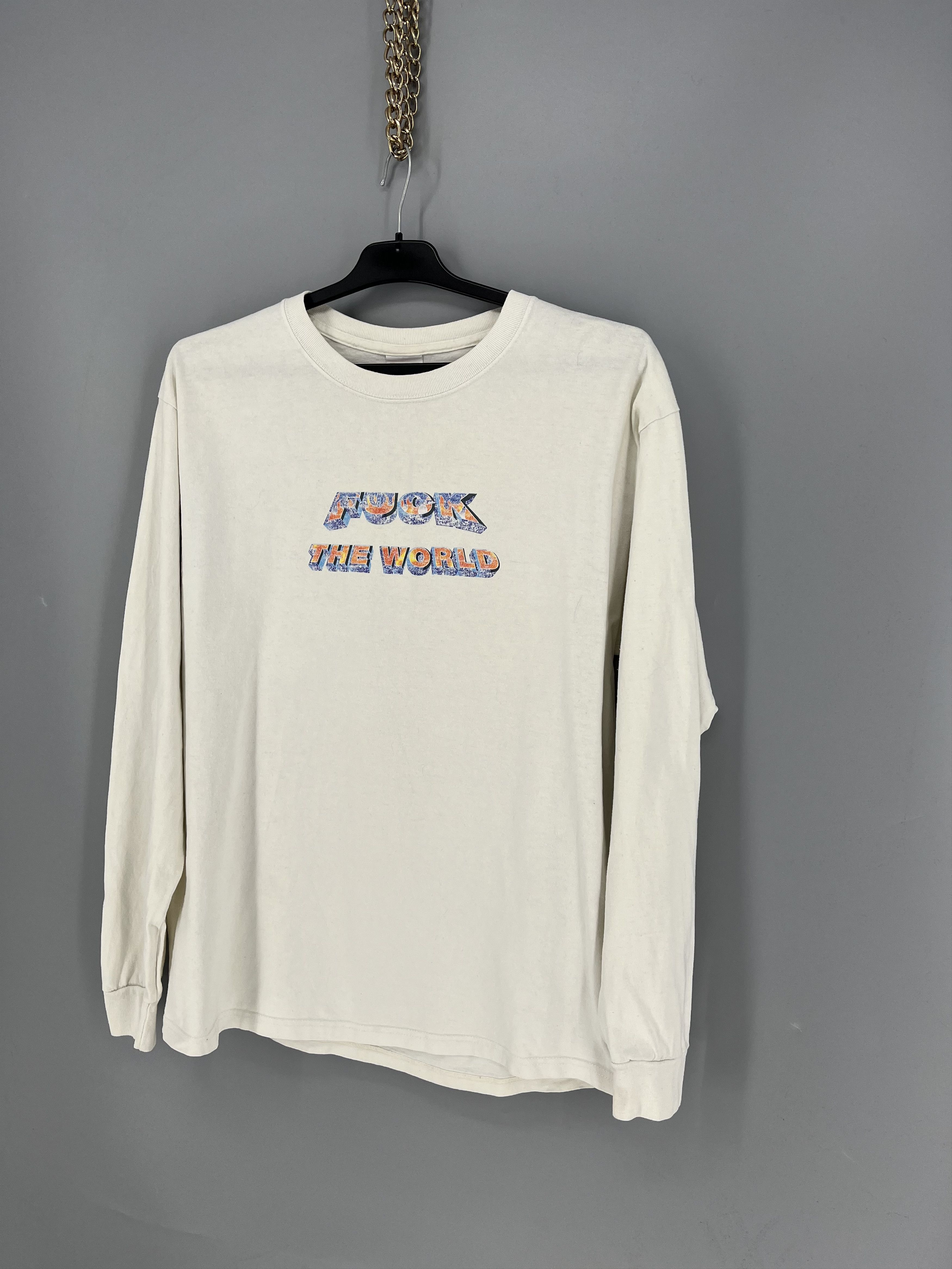 Supreme Vintage Y2K Supreme “Fuck The World” LS Tee Size US L / EU 52-54 / 3 - 3 Thumbnail