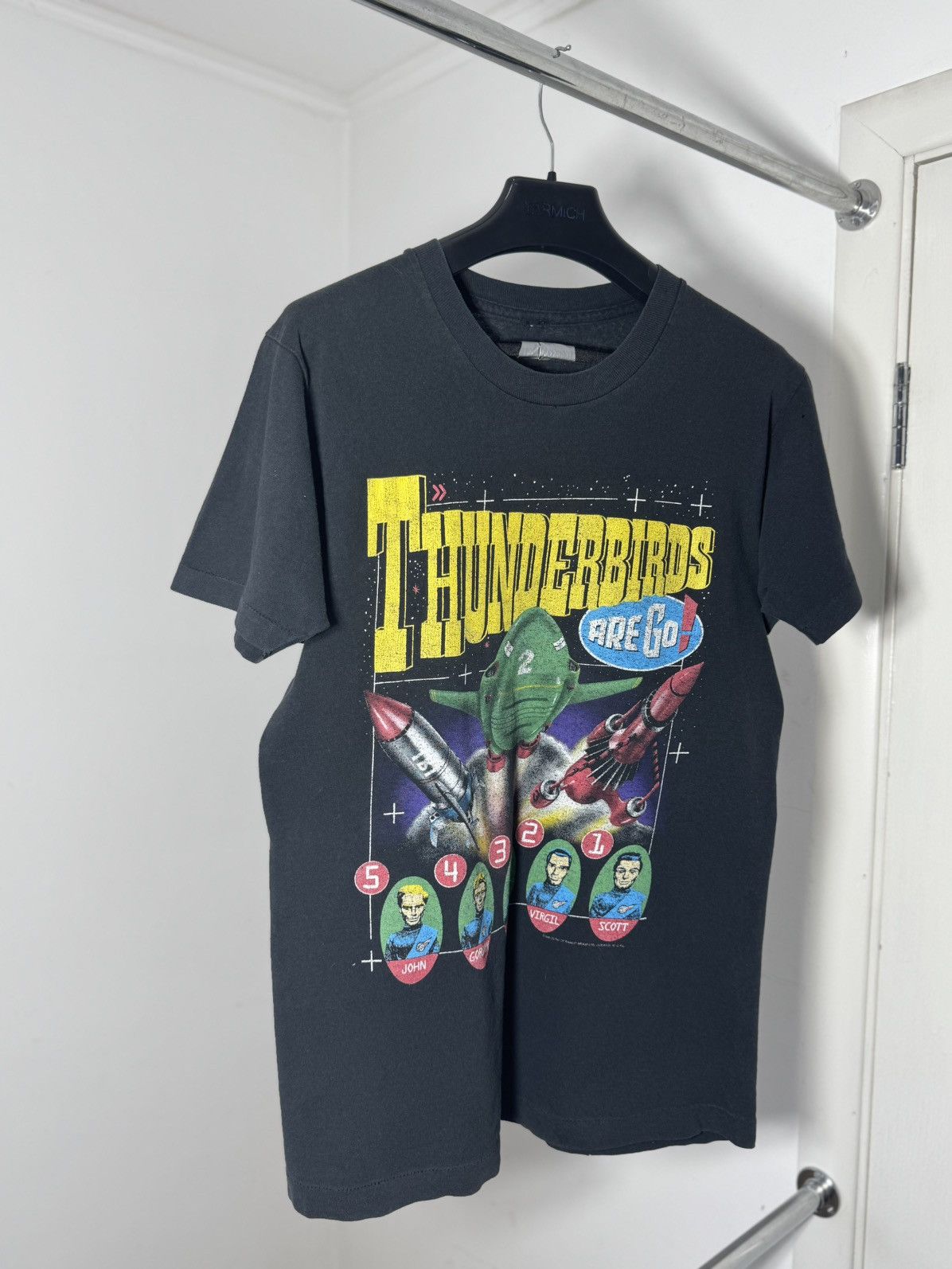 Thunderdome Vintage 1991 Thunderbirds 2 Promo Movie Tee single Stitch Size US M / EU 48-50 / 2 - 3 Thumbnail
