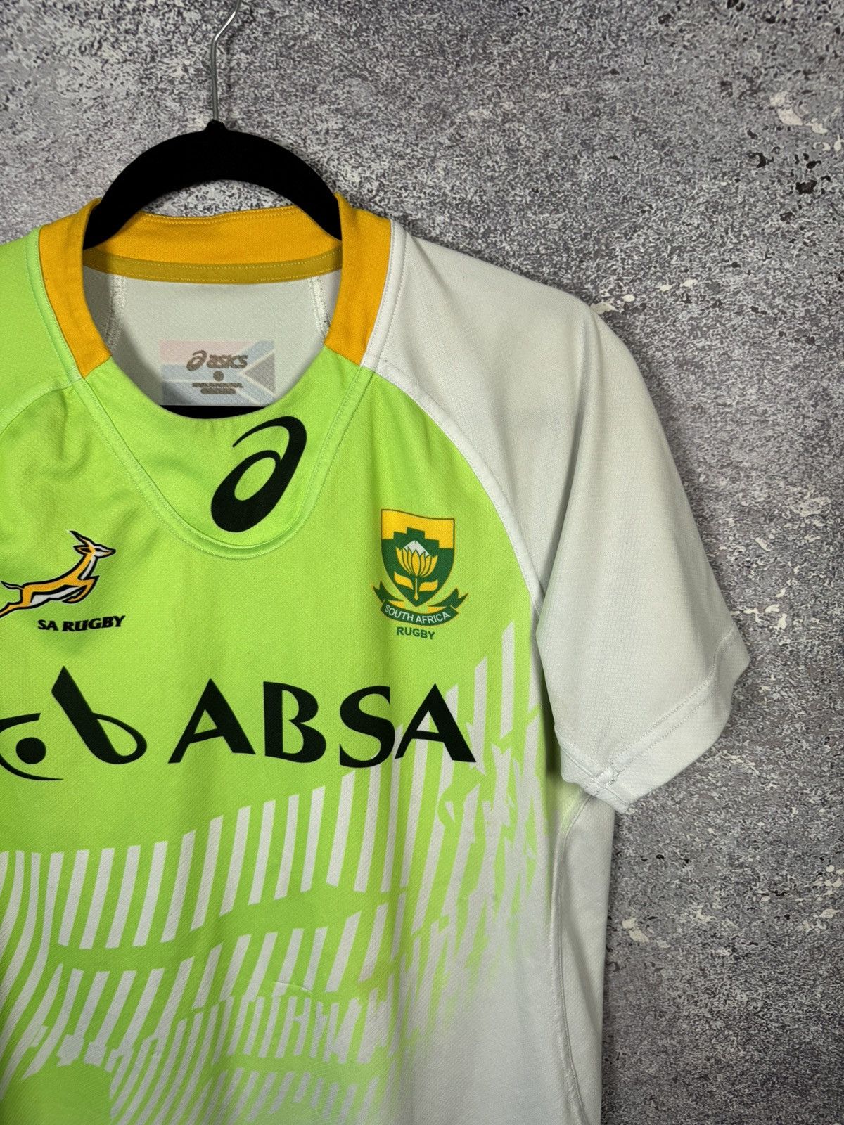 Asics South Africa Sevens Rugby Union 2014 Rugby Jersey Small Size US S / EU 44-46 / 1 - 2 Thumbnail