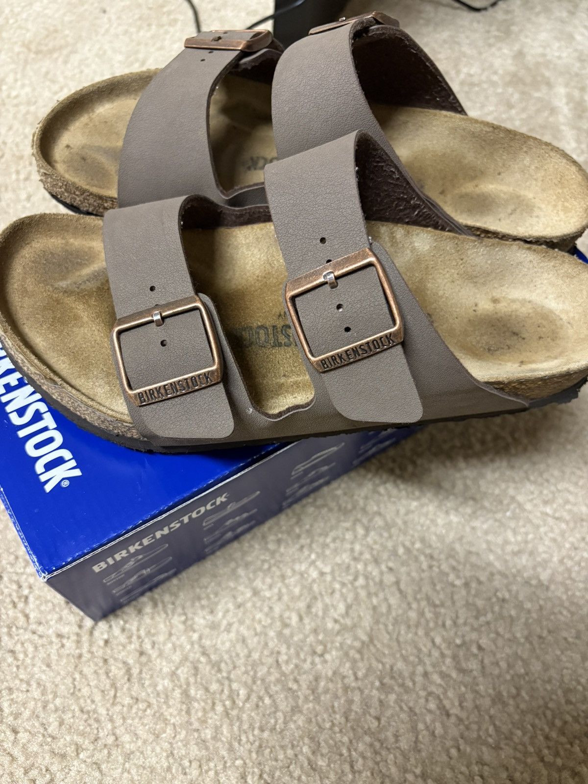 Birkenstock × Vintage Birkenstock Arizona Taupe Size 40 Size US 7 / EU 40 - 4 Thumbnail