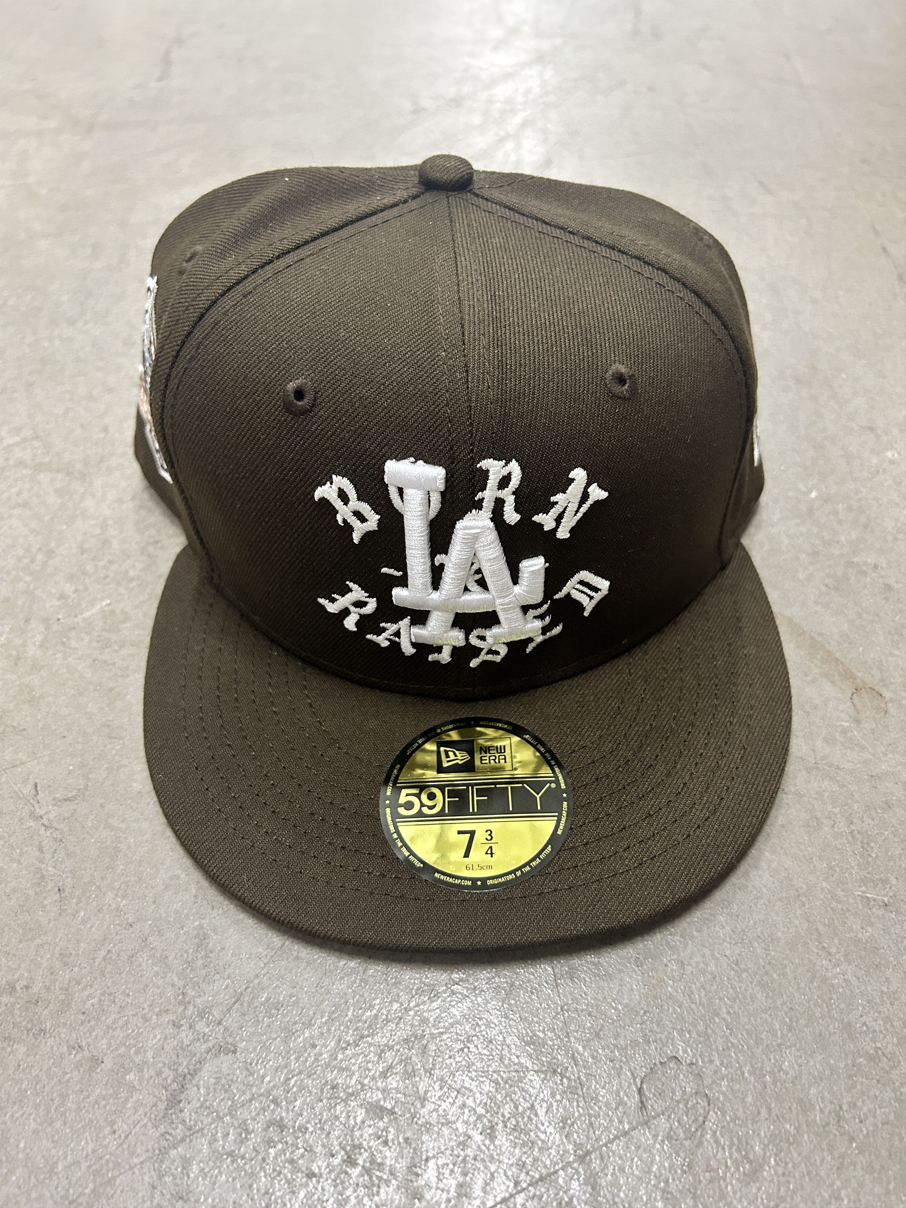 (7 3/4) BORN X RAISED + DODGERS 60TH ANNIVERSARY PATCH HAT:
