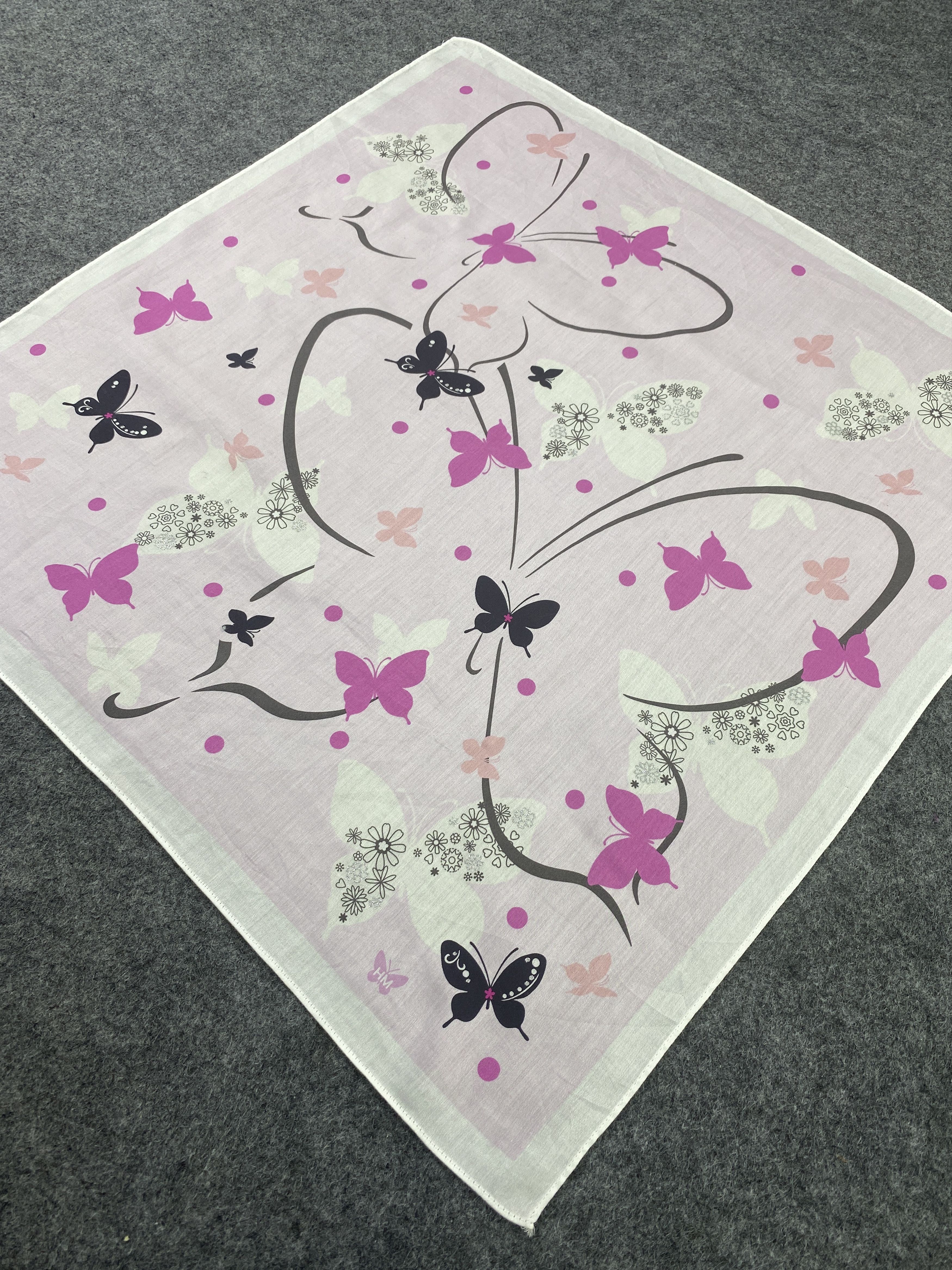 Hanae Mori × Vintage Hanae Mori Handkerchief / Bandana / Neckerchief-B151 Size ONE SIZE - 4 Thumbnail