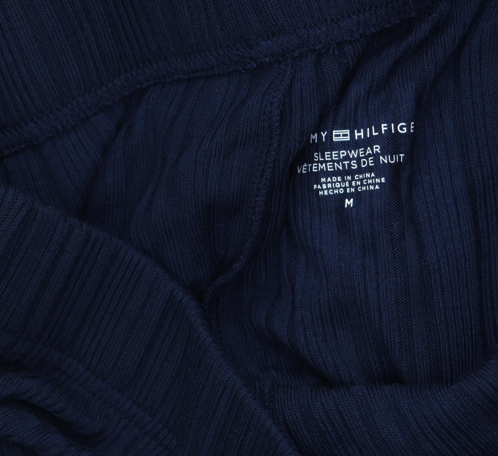 Tommy Hilfiger New Tommy Hilfiger Ribbed Pajama Pants Sky Capital Blue M Size 32" / US 10 / IT 46 - 4 Thumbnail