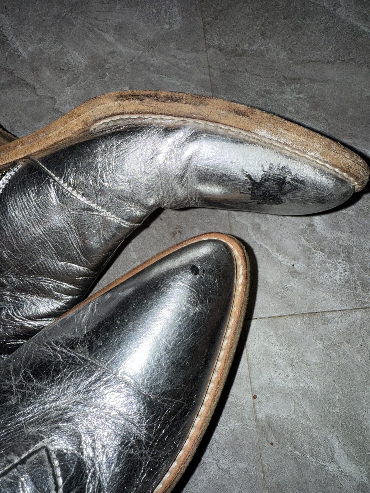 Haider Ackermann Haider Ackermann F/W 20 Garth Silver Boots Size US 8 / EU 41 - 8 Thumbnail