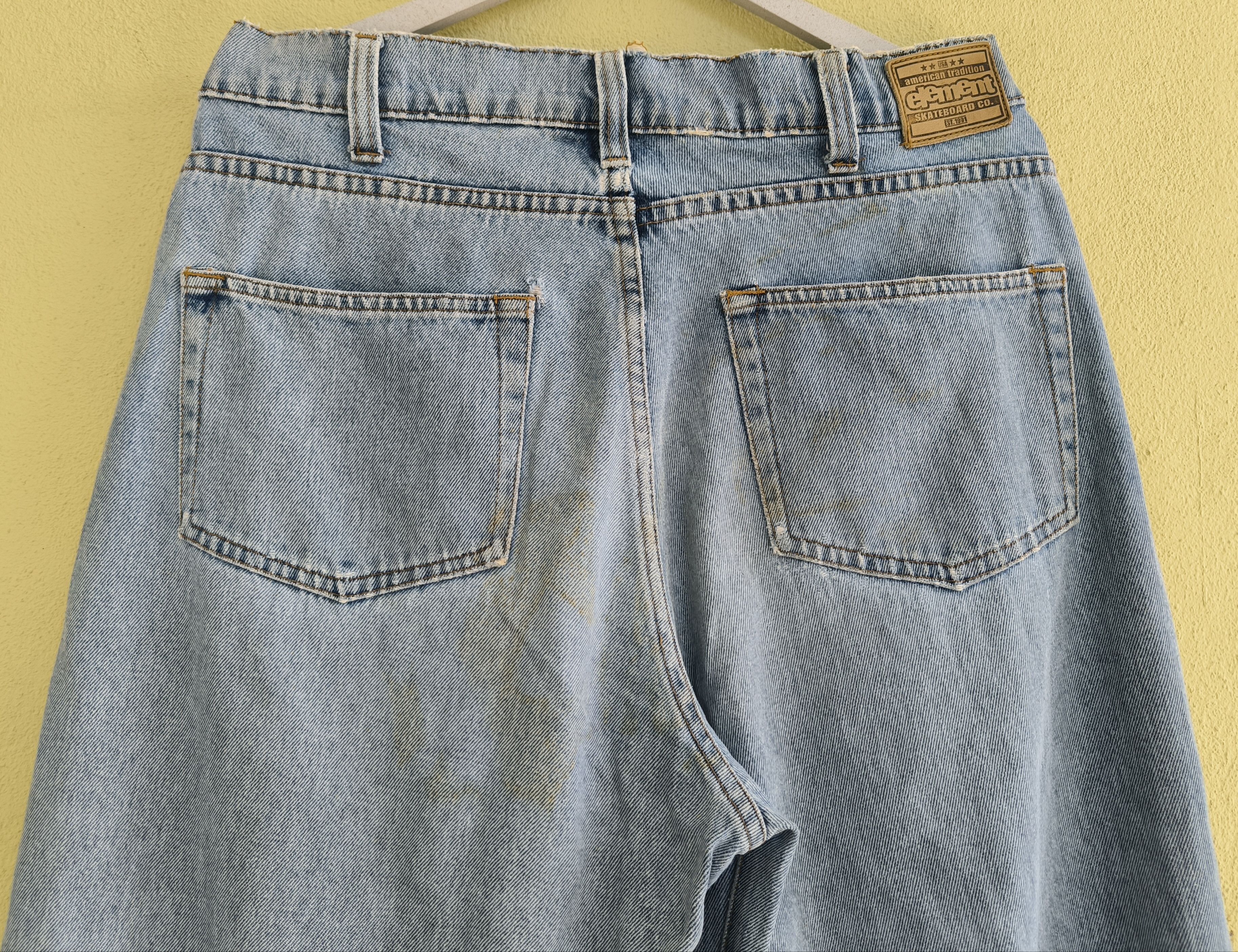 Element Vtg 90's ELEMENT made in USA classic jeans Size US 36 / EU 52 - 9 Thumbnail