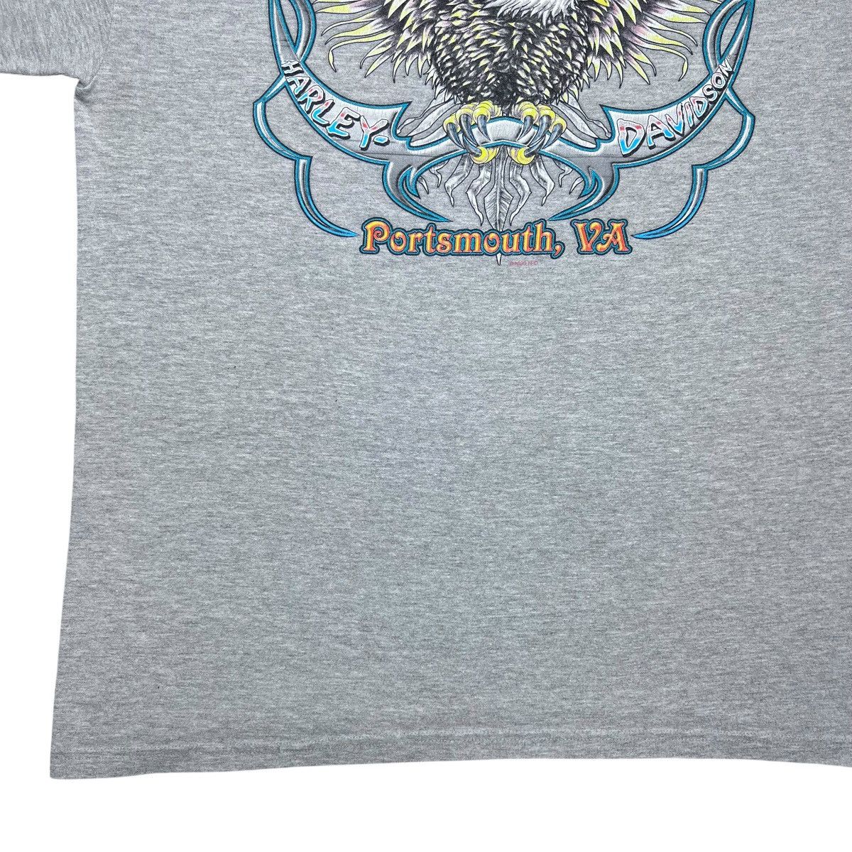 Harley Davidson Vintage 2000 Harley Davidson Portsmouth Virginia Eagle Tee Size US L / EU 52-54 / 3 - 14 Thumbnail