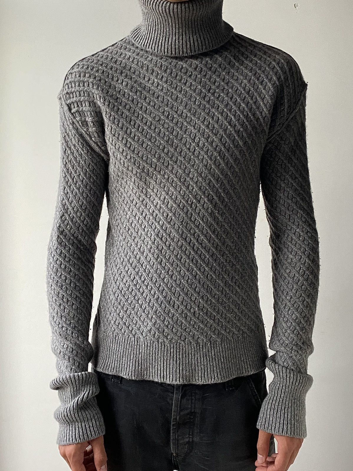 Jil Sander Jil Sander by Raf Simons 2010 Heavy Wool Turtleneck Sweater Size US S / EU 44-46 / 1 - 2 Thumbnail