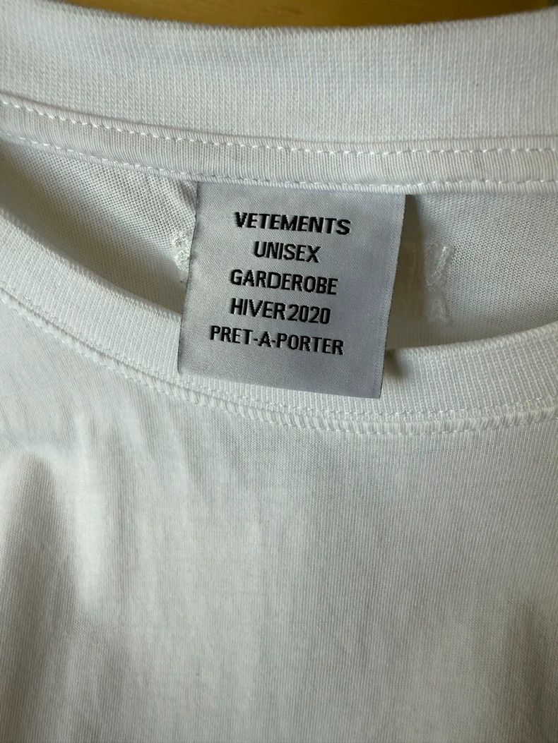 Vetements Vetements SizeU White rat short-sleeve Size US XS / EU 42 / 0 - 4 Thumbnail