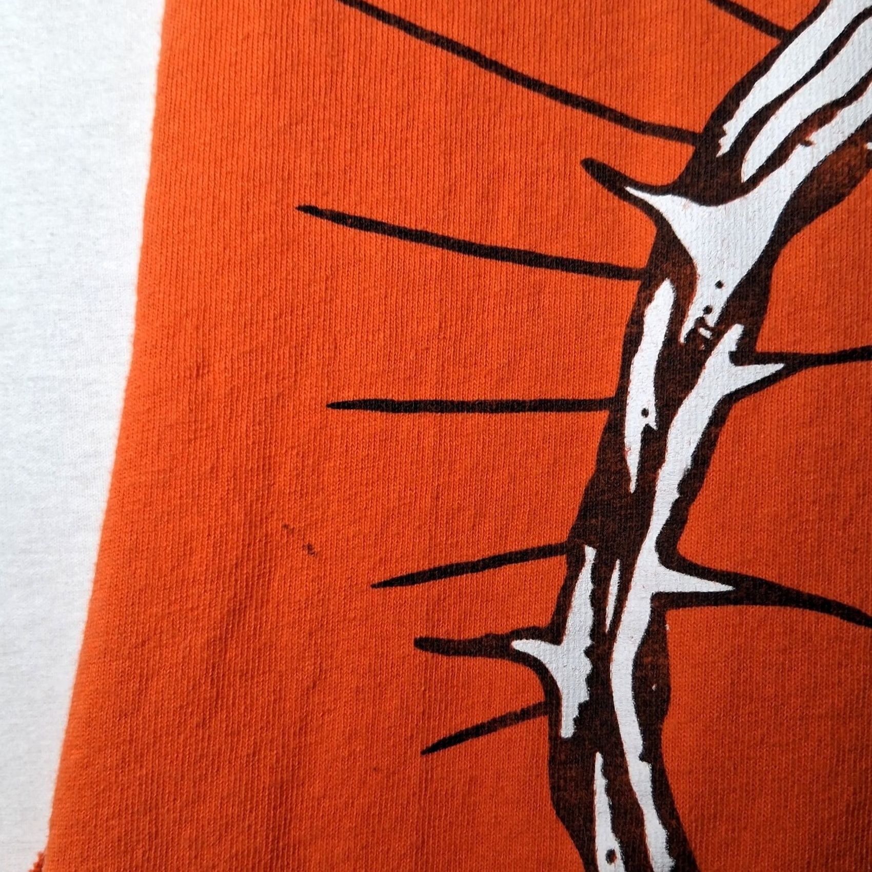 Vintage Worthy Is The Lamb Cutoff Muscle T Shirt M Christian Jesus Religious Crown READ Shirt Men Cotton Delta Pro Weight Orange Crew Neck Sleeveless Graphic Size US M / EU 48-50 / 2 - 7 Thumbnail