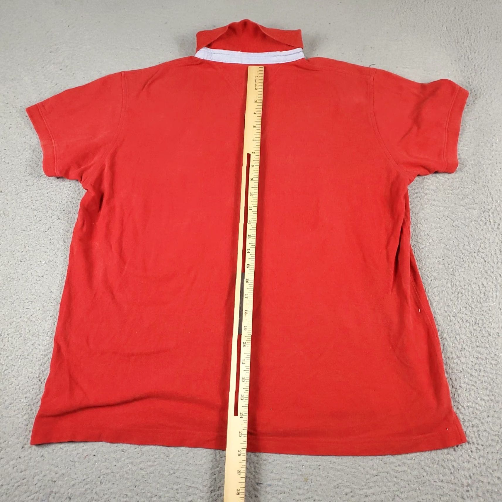 Tommy Hilfiger Tommy Hilfiger Red Polo Shirt Mens XL Casual Short Sleeve Classic Size US XL / EU 56 / 4 - 5 Thumbnail
