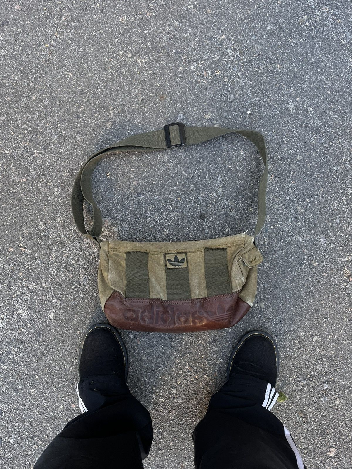 Adidas × Diesel × Japanese Brand 🔥90’s Adidas Military Y2k Sling Bag Crossbody Multipocket Size ONE SIZE - 4 Thumbnail